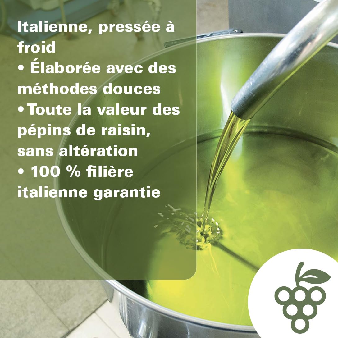 PIAVE 1938 – Huile de Pépins de Raisin 25L – Pressée à Froid – Point de Fumée Élevé 245°C – Riche en Oméga 6 & Vitamine E – Huile Végétale Professionnelle pour Friture, Cuisson & Pâtisserie