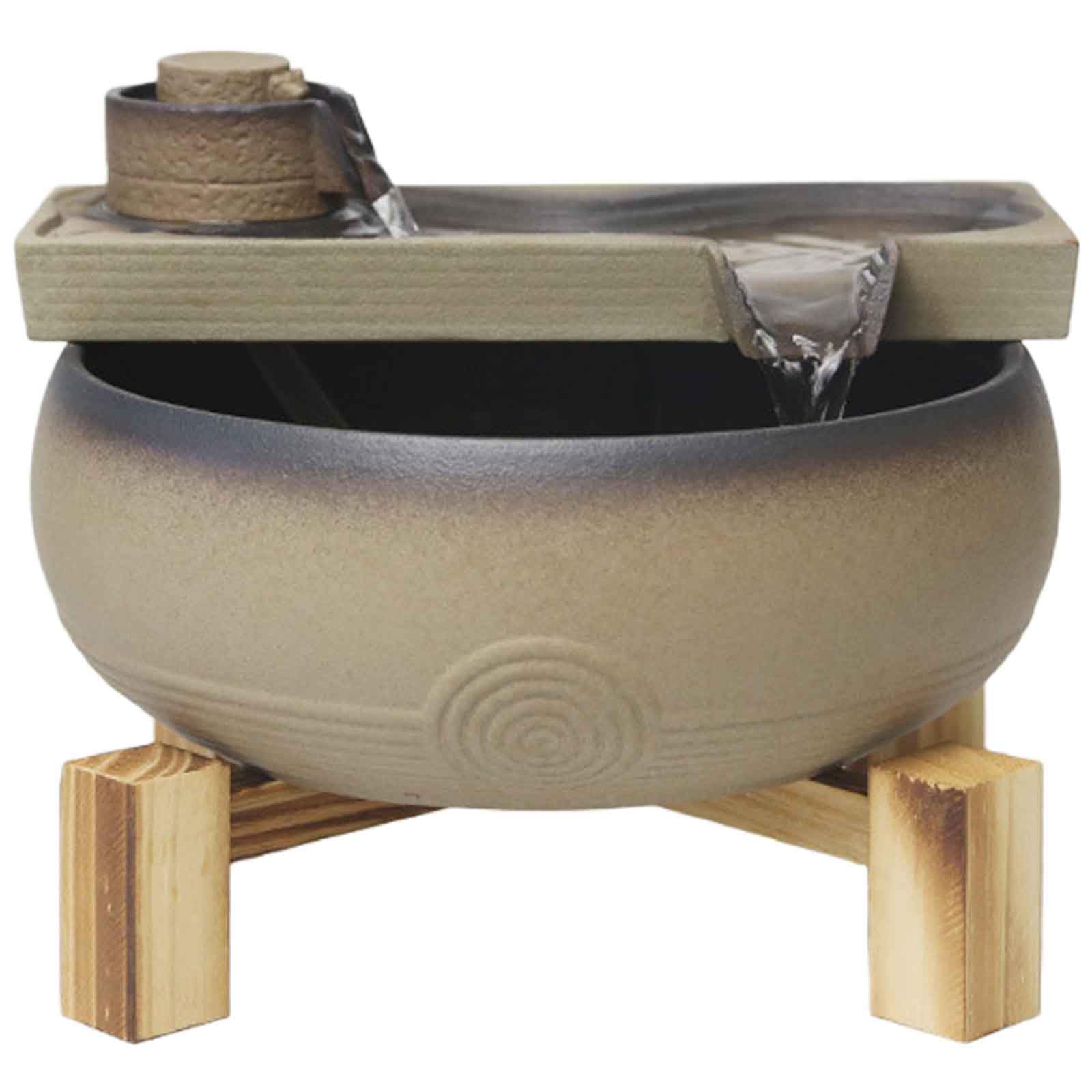 Desktop fountain, Tabletop Fountain Indoor Waterfall Meditation Office Relaxing Ambiance for Home and Décor(C)