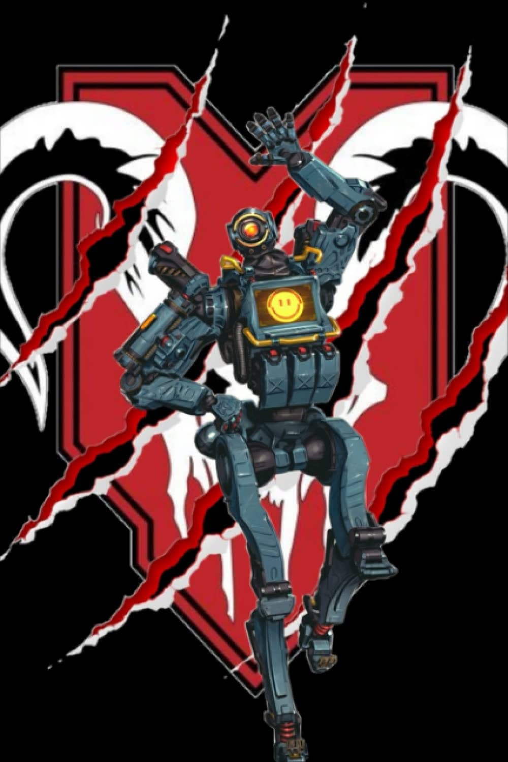 Apex Legends Notebook: Apex legends pathfinder with predator logoWide Ruled, 6x9, 100 Pages, For teens, girls, boys, and adults (Composition Notebooks)