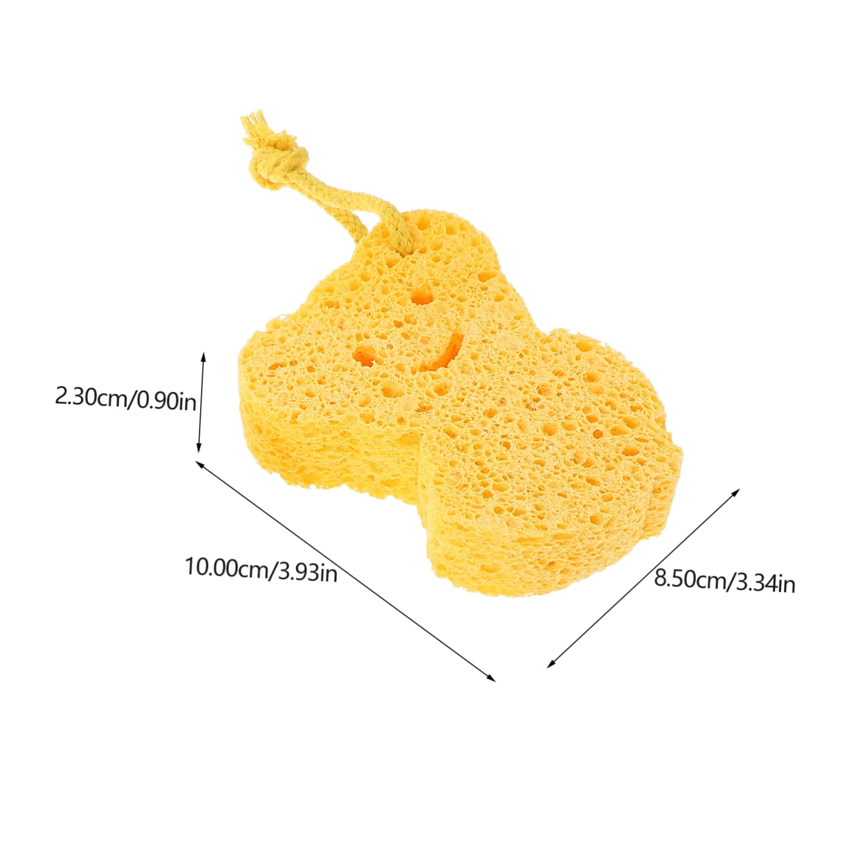 Holibanna 3Pcs Natural Sponge Soft and Absorbent Shower Sponges for Daily Use Gentle Exfoliating Bathing Supplies for Adults Natural Fiber