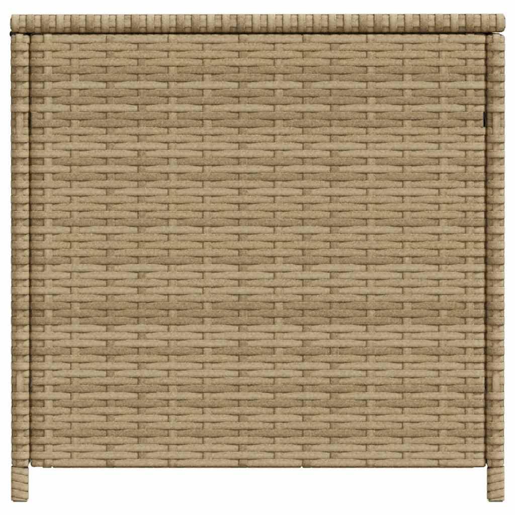 Baule da giardino beige 469L in polyrattan con borsa interna impermeabile, telaio in acciaio verniciato a polvere, resistente ai raggi UV, 200 x 50 x 58 cm, contenitore per giardino, terrazza