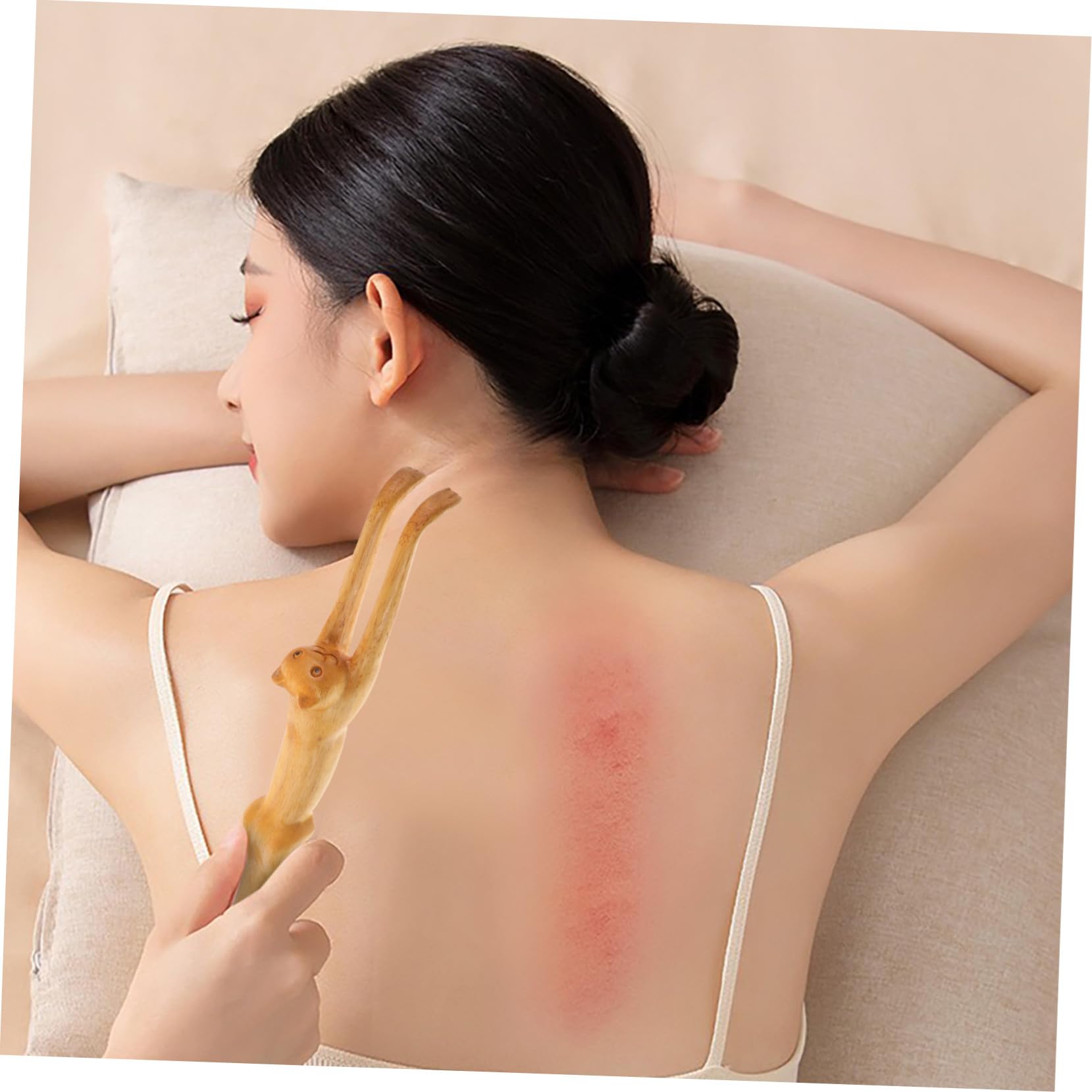 COLLBATH Rückenkratzer Aus Naturholz Mit Langem Griff Katzenkrallenform Juckreizlinderung Rückenmassagegerät Für Damen Und Herren Vielseitig Einsetzbar