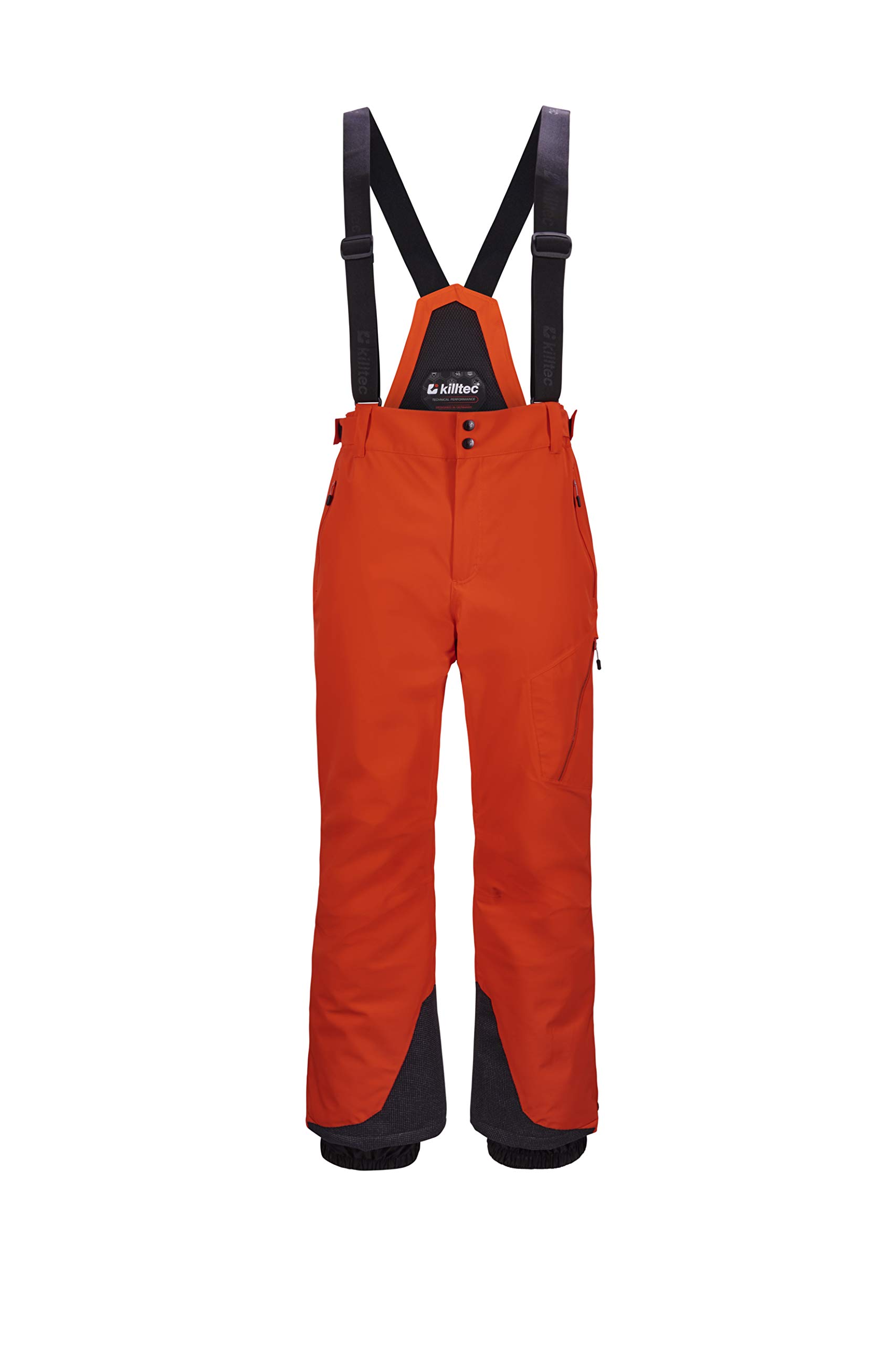 Killtec Kuopio Mn Ski Pants - Funkcjonalne spodnie narciarskie ze zdejmowanymi ramiączkami, ochroną krawędzi i śniegu Mężczyźni