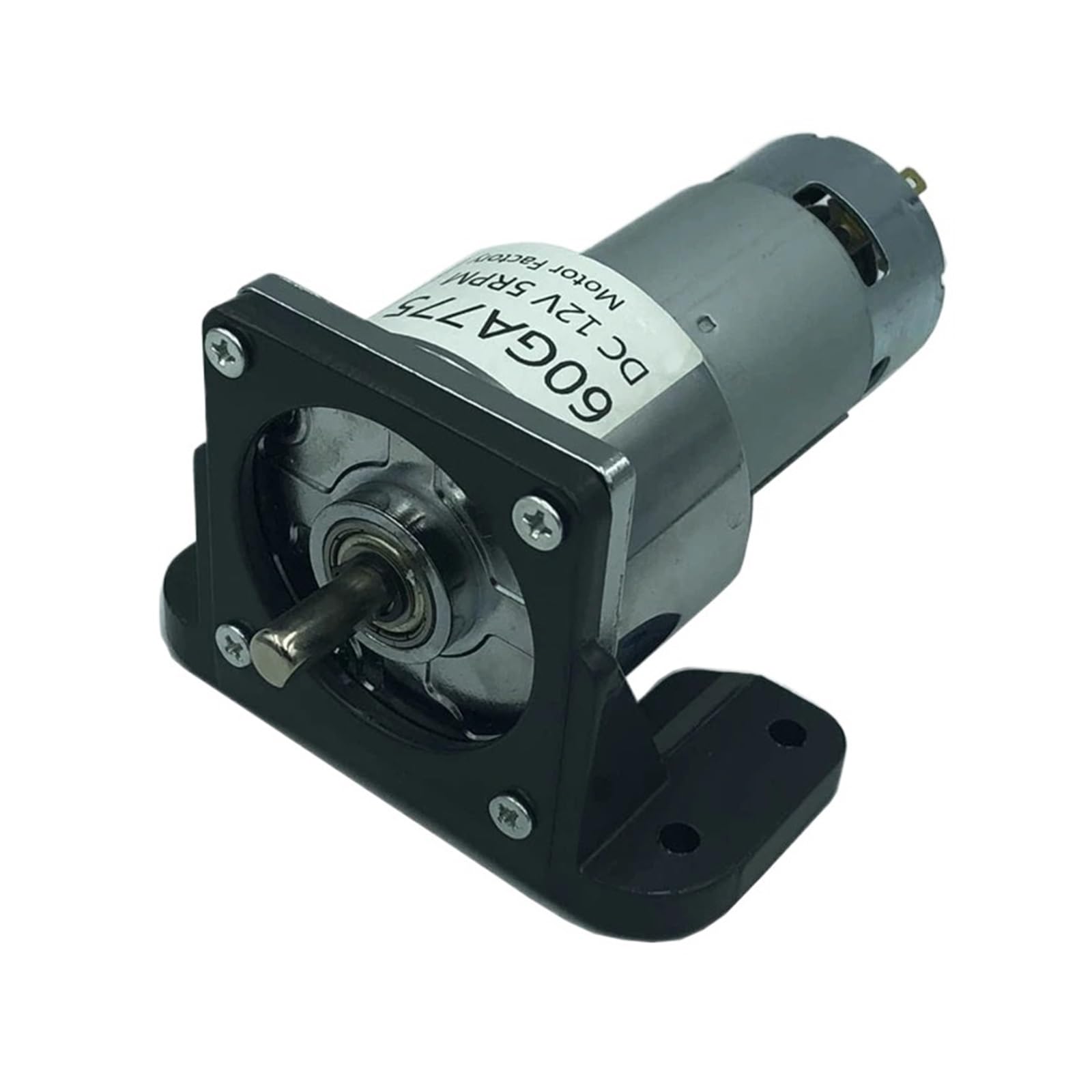 Moteur CC 24V 60GA775 anti-vibration avec support de fixation
