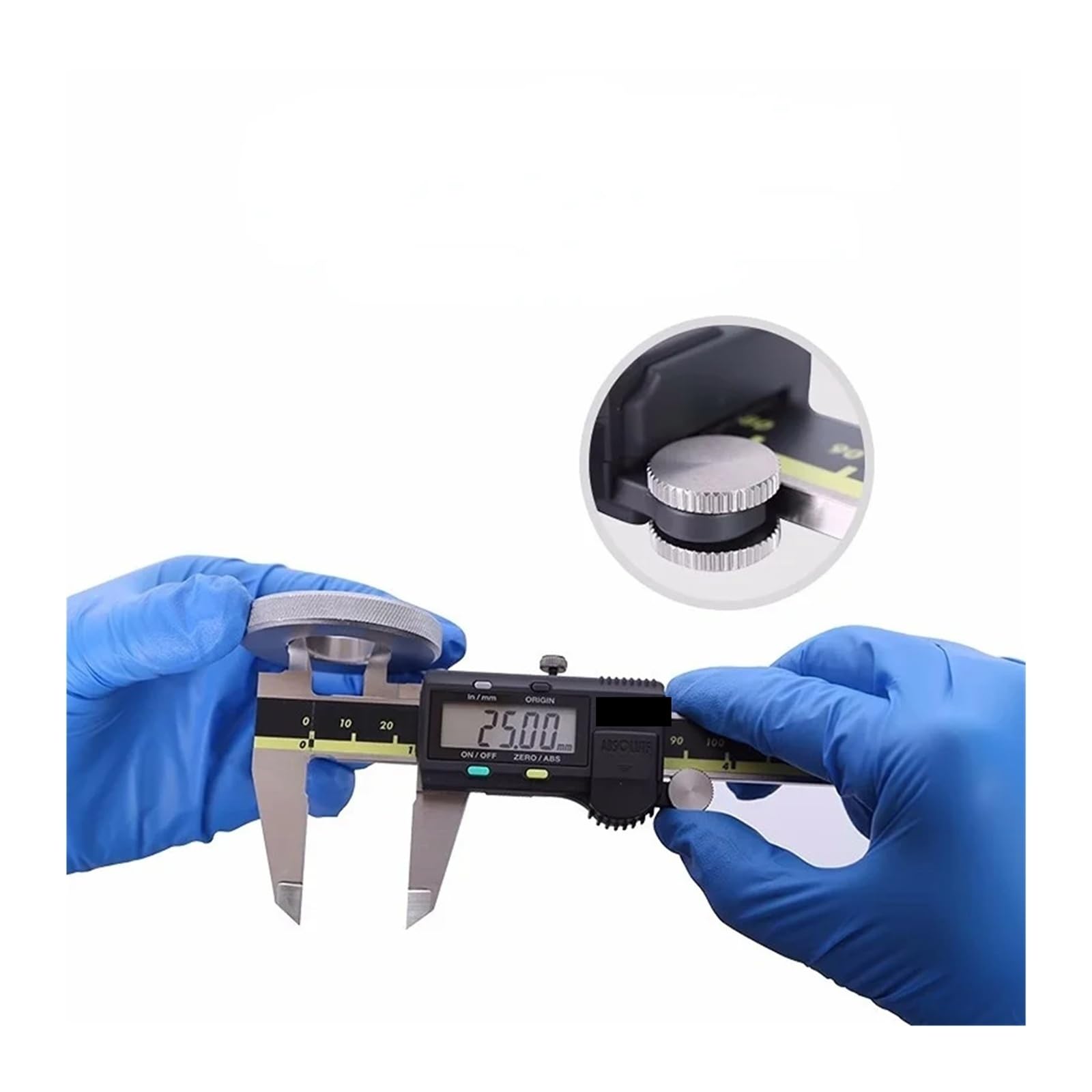 Calibrador Absolute 500-196-20 digital de acero inoxidable, pulgadas/métrico, 6", 0-150 mm, rango -0,001", precisión 0,0005"(150mm (500-196-20))