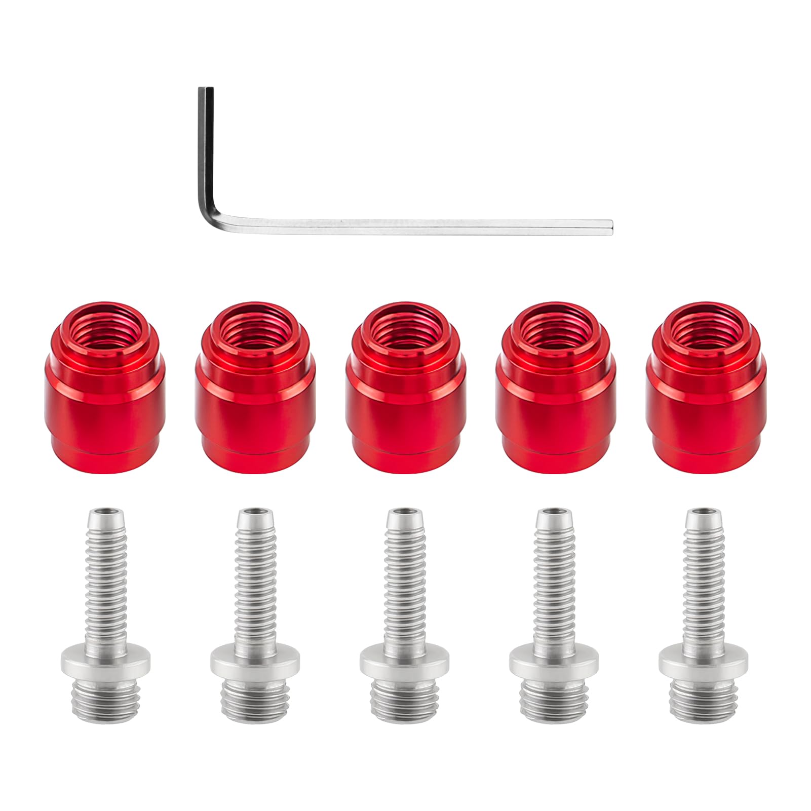 5 inserti per freno a disco, olive, per freni a disco per mountain bike, kit di montaggio per olio di collegamento rapido, per biciclette SRAM AVID e pezzi di ricambio, accessorio per tubo