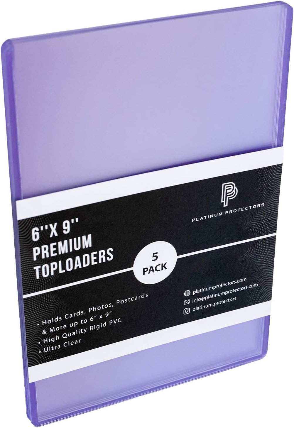 6" x 9" Toploaders for Jumbo Cards, Photos Plastic Rigid Holders - 10pk image 5
