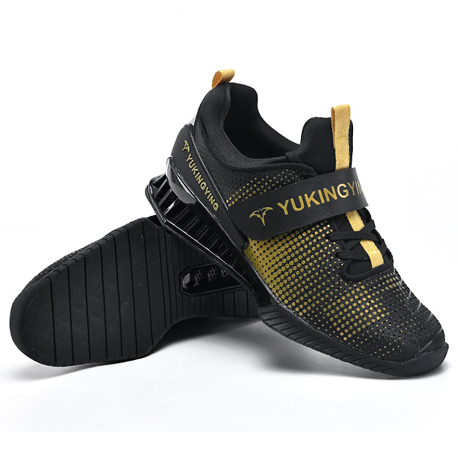 NGARY Chaussures d'haltérophilie Homme Femmes Haltérophilie Squat Chaussures Cross Trainer antidérapantes et Respirantes Chaussures de Gymnastique