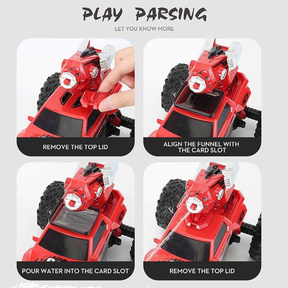 4WD Elektryczny zdalnie sterowany samochód Monster Crawler 1/14 off-road, ciężarówka terenowa RC 2,4 G z funkcją ładowania bąbelkami, prezent świąteczny dla chłopców, nastolatków, pełny