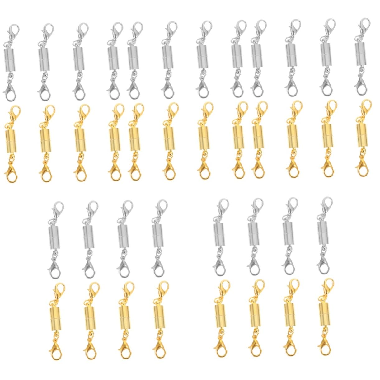 40 Stück Magnetverschlüsse Für Schmuck – Gold & Silber, 8 Mm, Für Ketten, Armbänder & DIY