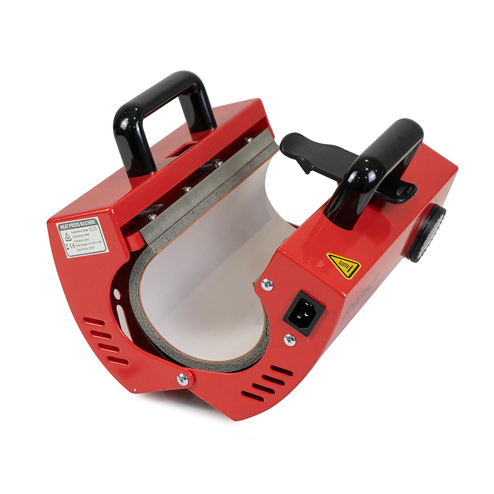 Prensa Térmica Compacta para Tazas con Sensor Integrado Y Pantalla LED. Compatible con Tazas De 325-900 Ml, Temperatura De 40 °C a 210 °C Y Tiempo Ajustable De 1 a 999 S. Alta Eficiencia