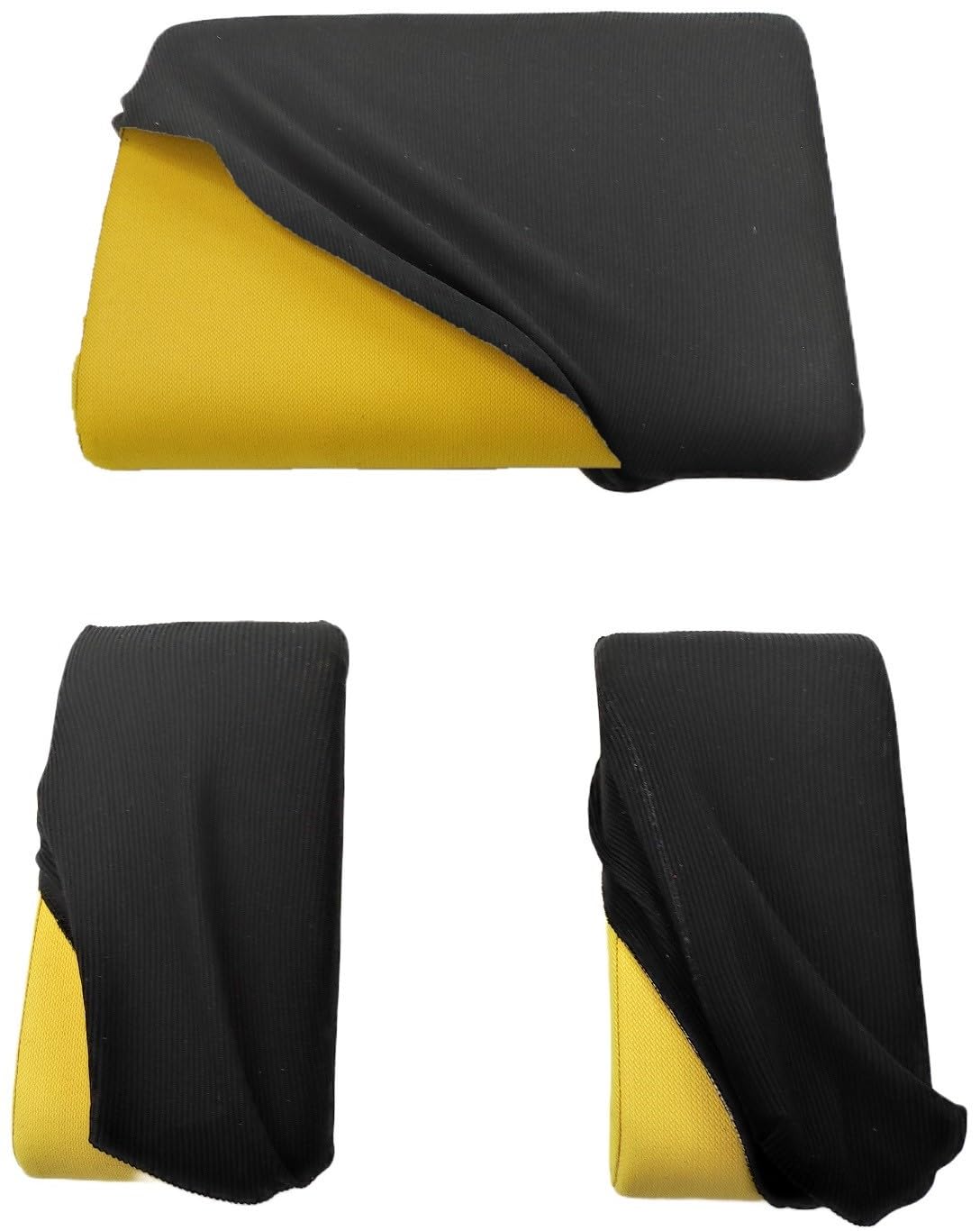 Ergositting Juego de Fundas elásticas Color Negro para Silla ergonómica 3 Piezas (Asiento + 2 reposadores) (3 Unidades)