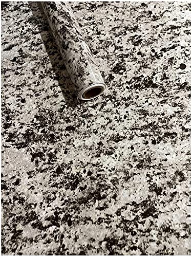 Up To 40% OFF EZ FAUX DECOR Waterproof Self-Adhesive Black Grey White Granite Roll Kitchen Instant Update Peel and Stick Self Adhesive Vinyl Paper 36 inches x 144 inches