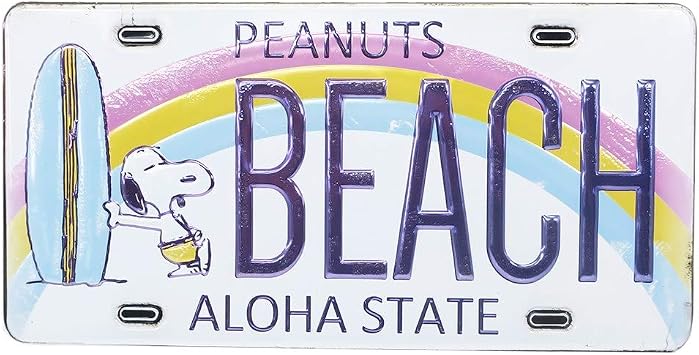 PWD17 Snoopy Wall Sticker Peel and Stick Decoration Sticker / Beach Peanuts