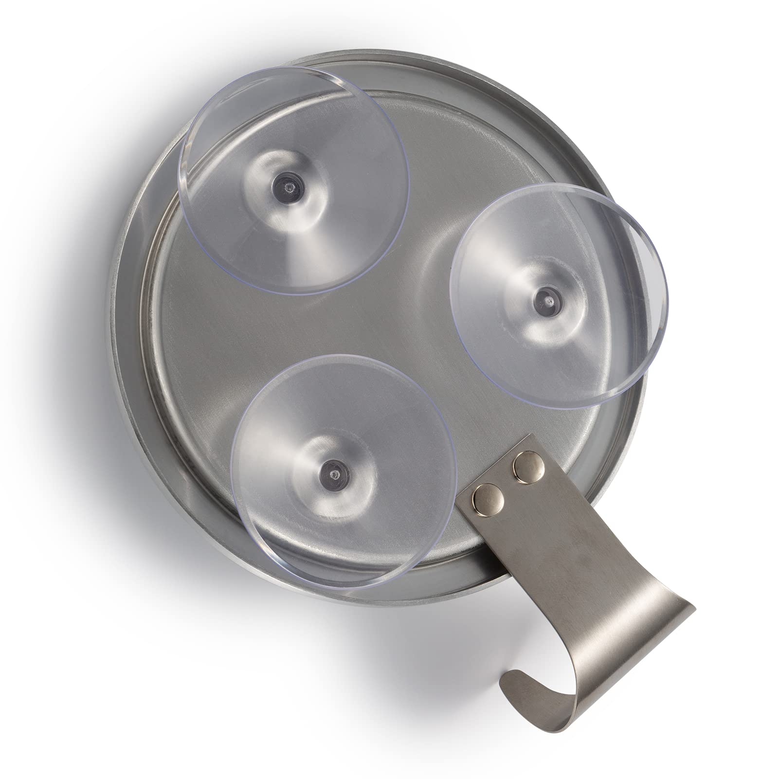 Fdit Anti Fog Shower Mirror with Suction Cups, Ultra Clear Vision, No Drilling Needed, Holder for Makeup and Shaving