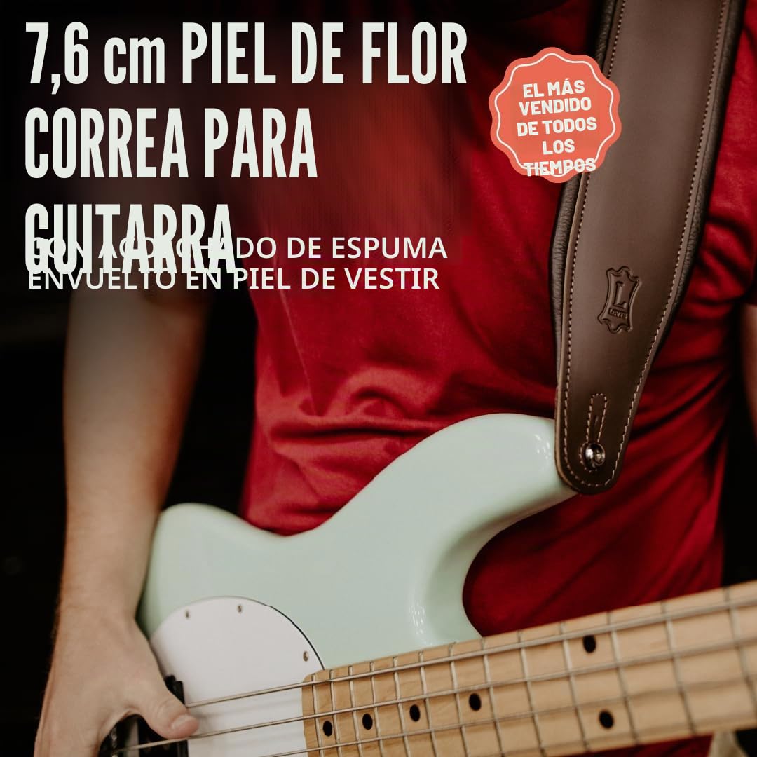 Levy's M26PD-BLK Correa de guitarra