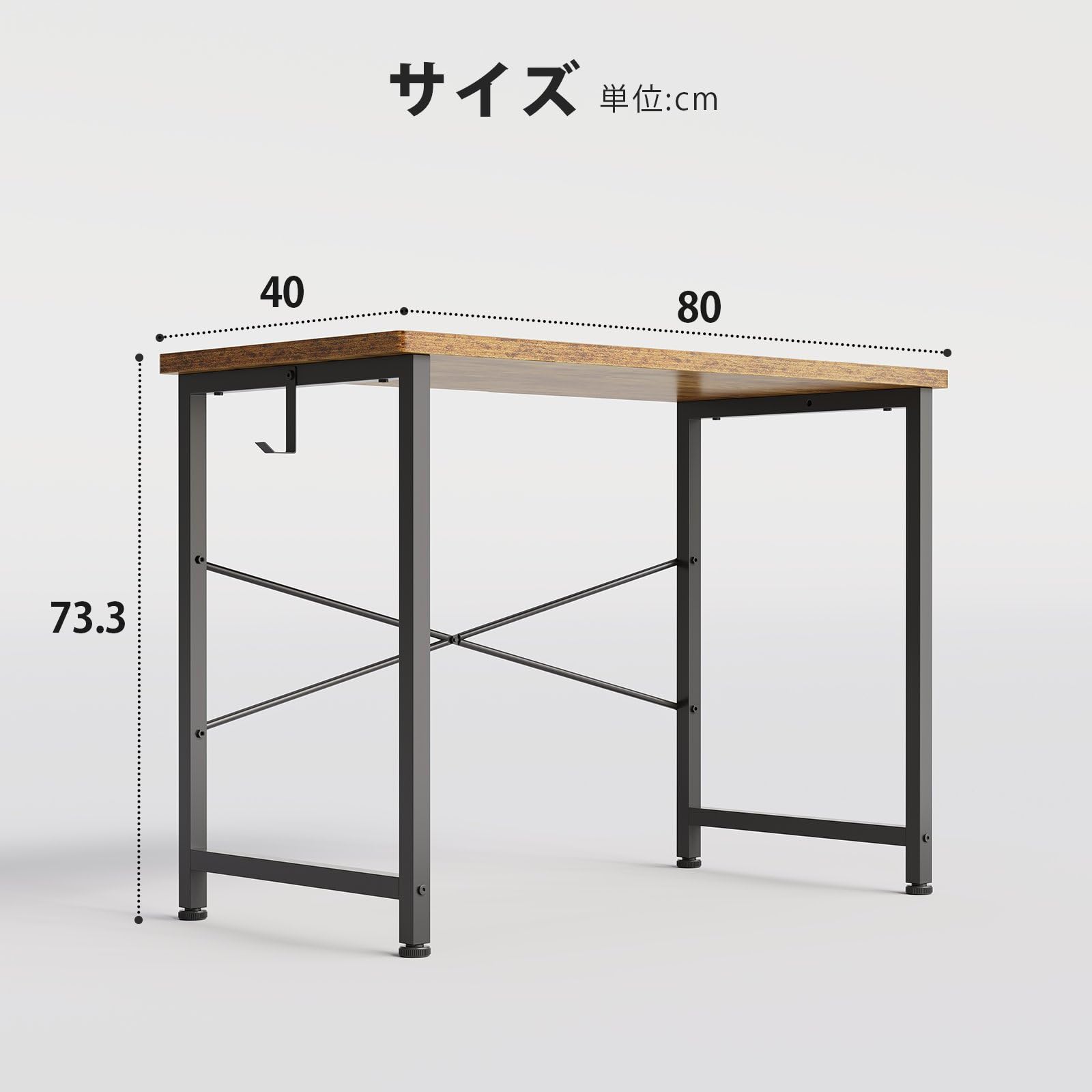 Amazon | 机 パソコンデスク 勉強机 pcデスク ゲーミング コンパクト