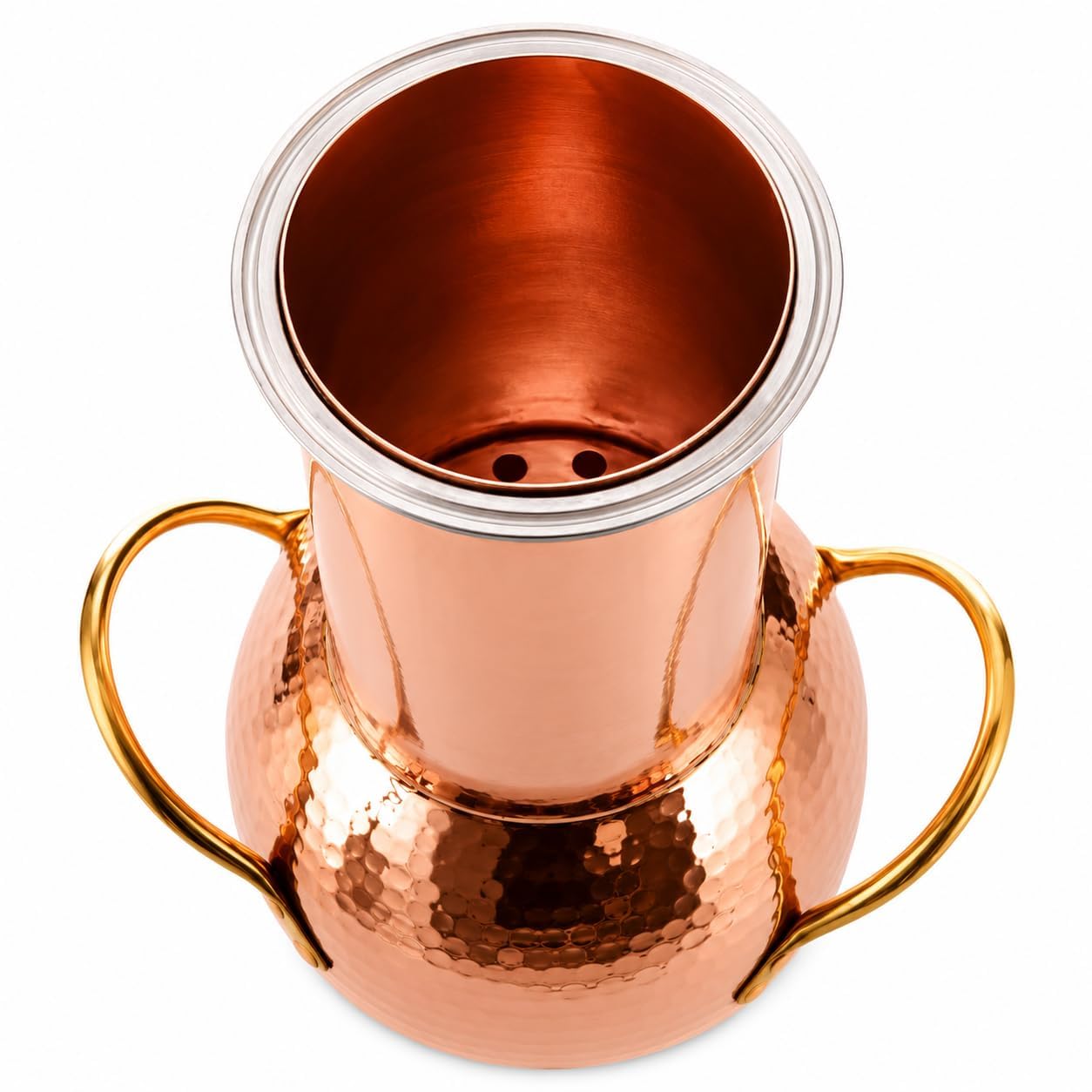 Kit de alambique de cobre de 2 litros con termómetro, equipo de destilación para whisky Moonshine y aceites esenciales