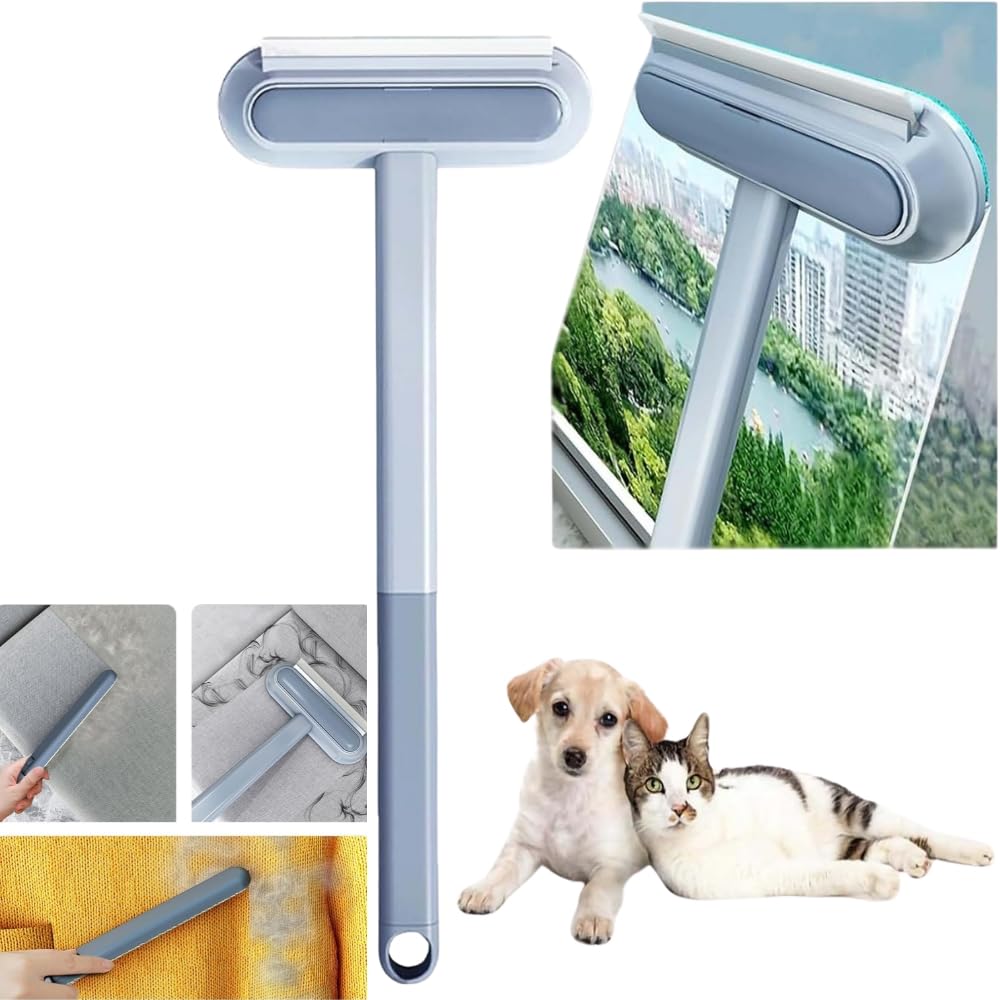 Sucasa Reusable Pet Hair Remover Brush 4-in-1 Multi-Surface Lint & Fur Remover for Furniture Carpet, Car, Glass - Image 2