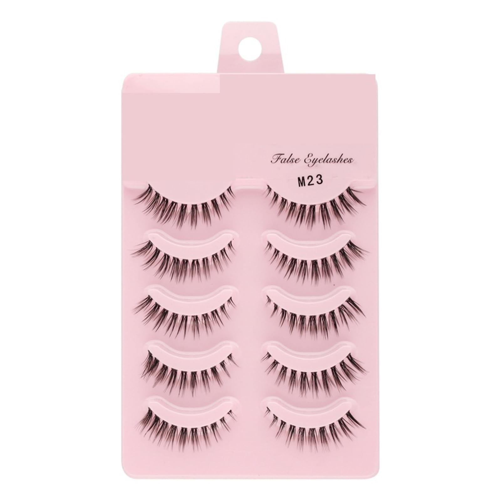 UAMOU 2-50Boxes Manga Lashes False Eyelashes Doll Korean Natural Anime Lashes Spiky Thick Faux Mink Eye Lash Strips