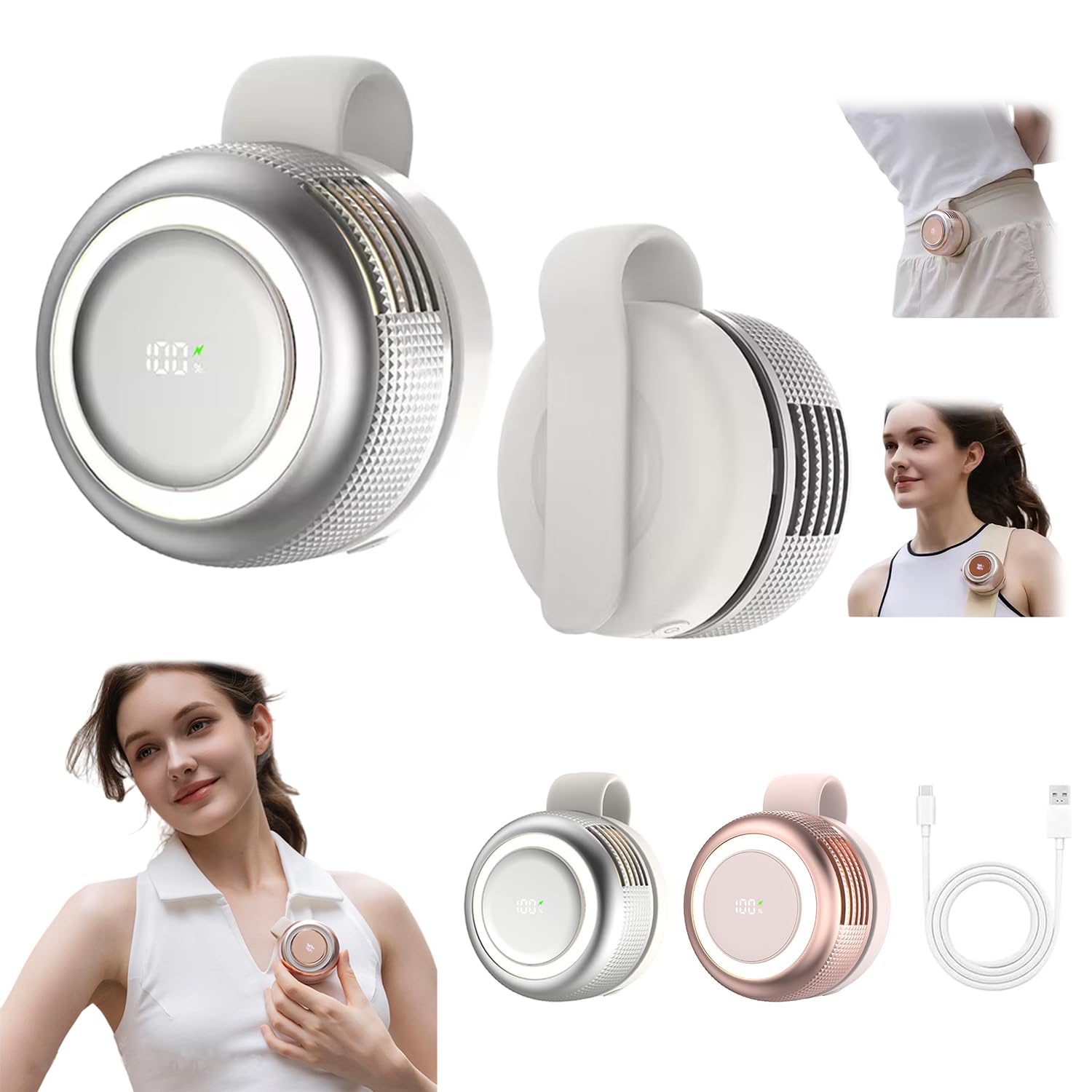 扇風機 クリップ 携帯扇風機 【2026新登場・強風＆極静音設計】Usb 充電式…