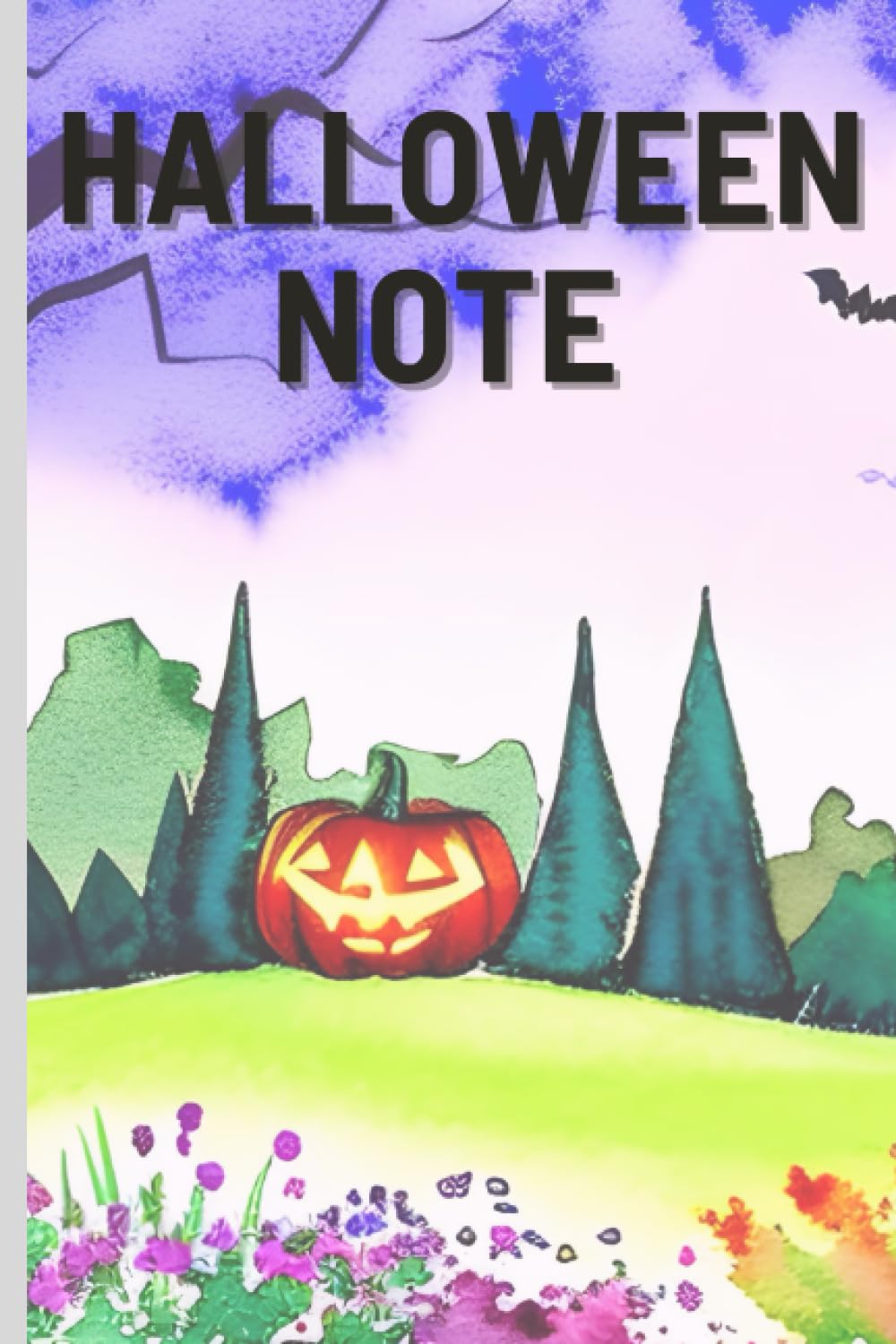 Ghosts, Ghouls, and Flower Petals: A Funny Halloween Notebook for Kids of All Genders: kawaii Halloween Notebook Journal For Teachers 6x9 110 pages