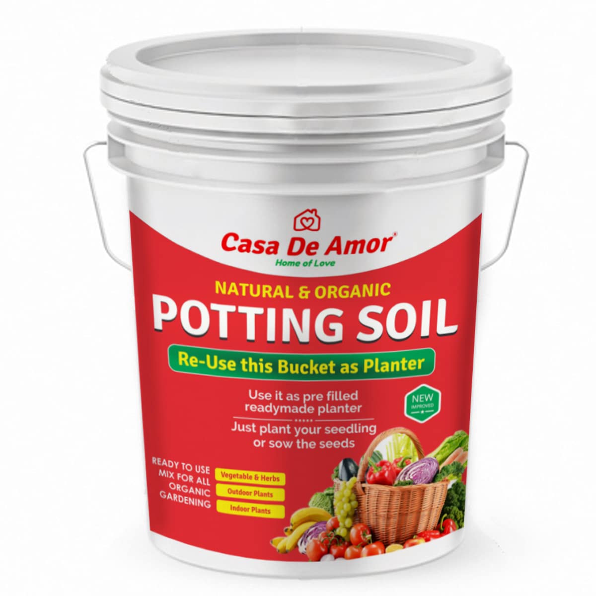 Casa De Amor Essential Organic Potting Soil 7 Kg with Free Planter (B07P6JSGRR) Amazon Price History, Amazon Price Tracker