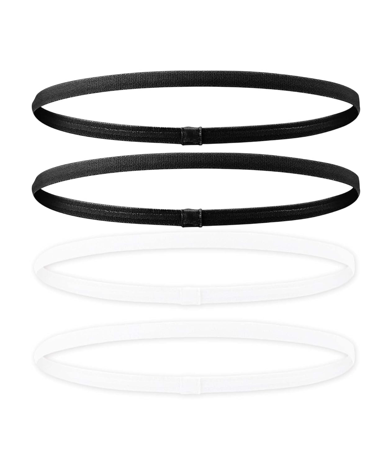 4 PCS Hair Band for Men, Non-Slip Elastic Headbands for Women and Men, Sport Headbands for Gym, Running, Yoga, White and Black Set, Comfortable and Breathable Hair Accessories 4 PCS Hair Band for Men, Non-Slip Elastic Headbands for Women and Men, Sport Headbands for Gym, Running, Yoga, White and Black Set, Comfortable and Breathable Hair Accessories