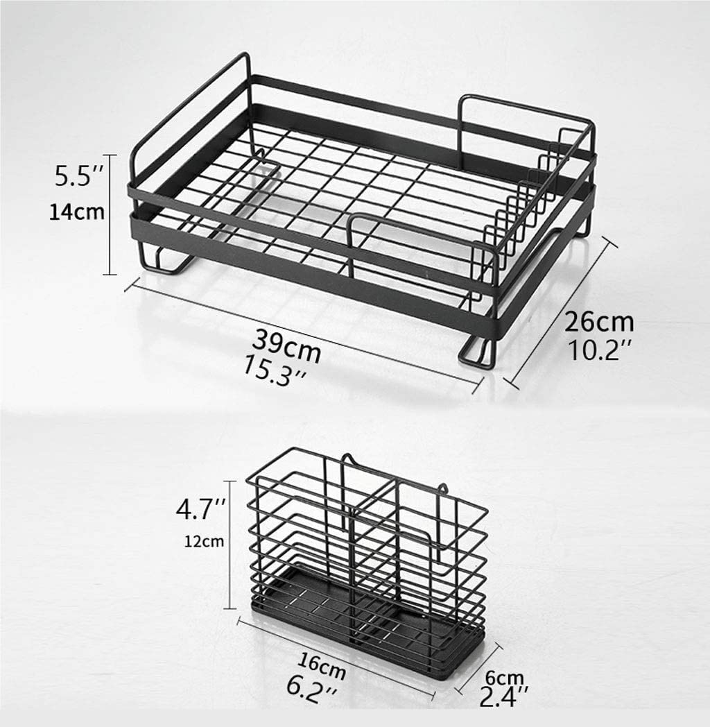 Egouttoir Vaisselle Panier À Vaisselle en Acier Inoxydable 304 Une Seule Couche Rangement Cuisine