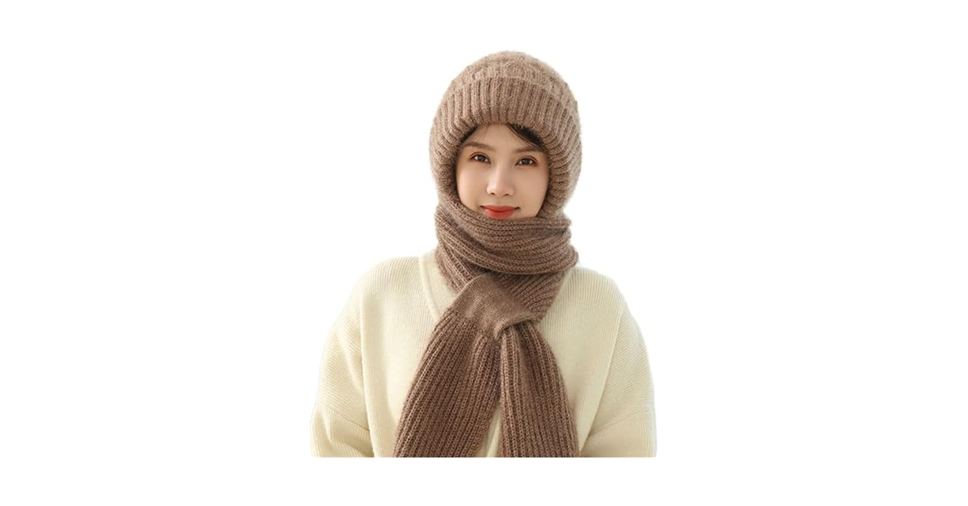 Integrated Ear Protection Windproof Cap Scarf, Winter Warm