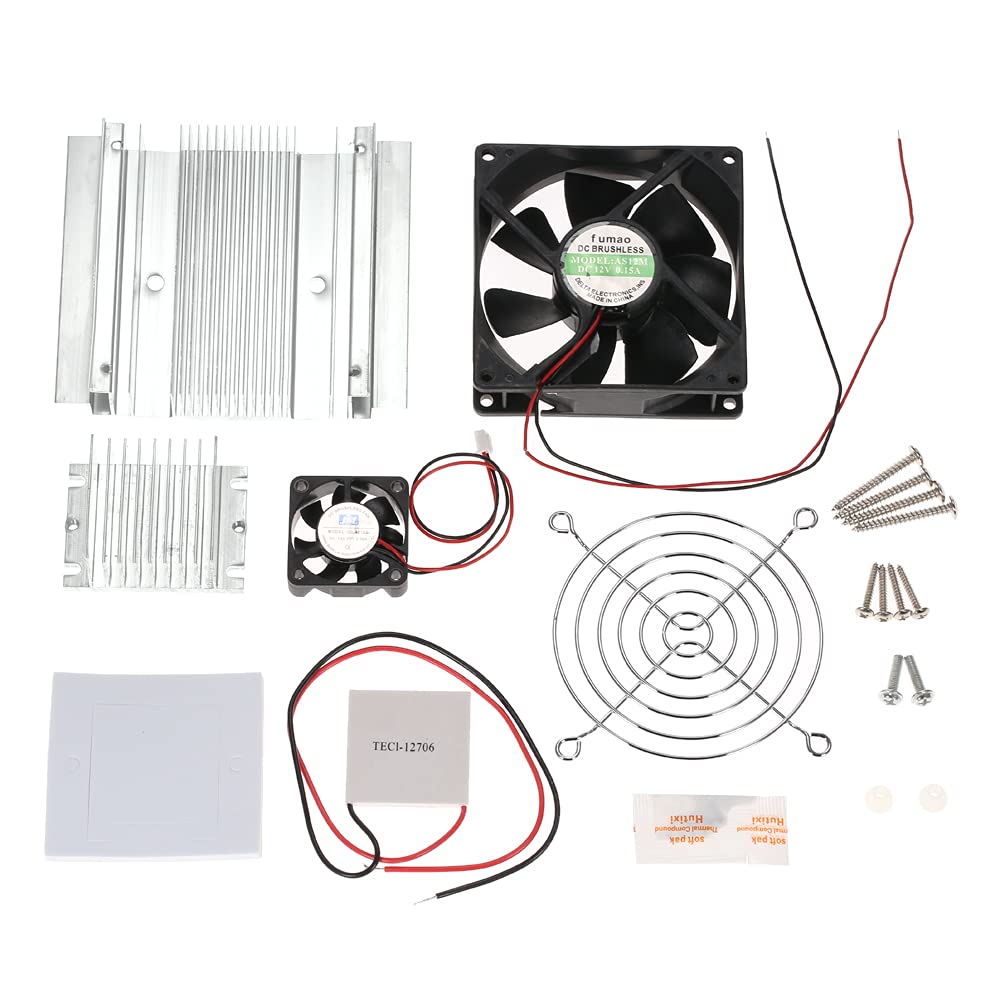 DIY Thermoelectric Peltier Refrigeion Cooling System Kit Semiconductor Cooler Conduction Module Radiator Cooling Fan TEC1-12706