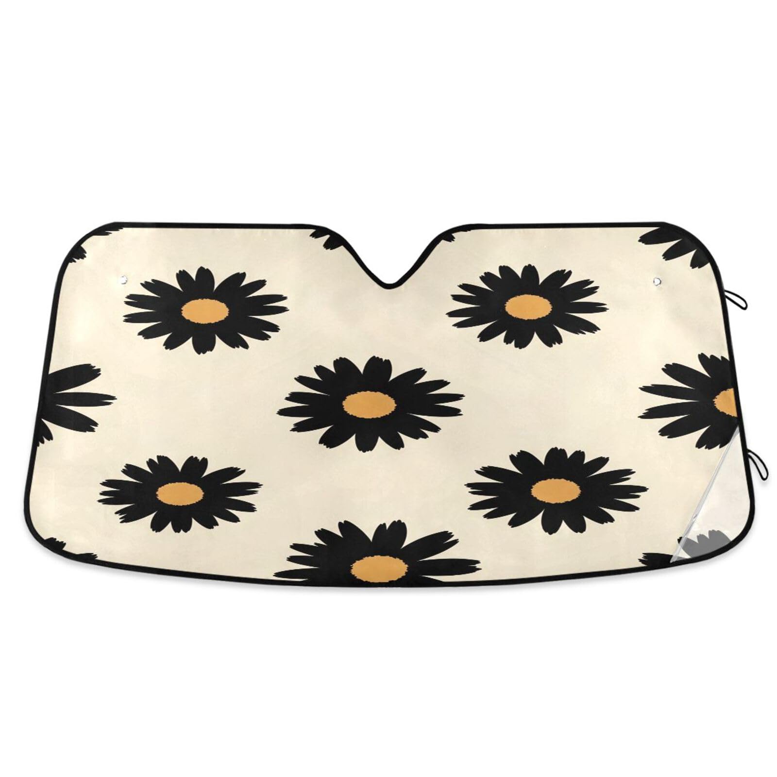 Amazon.com: Daisy Car Windshield Sun Shade Accordion Foldable