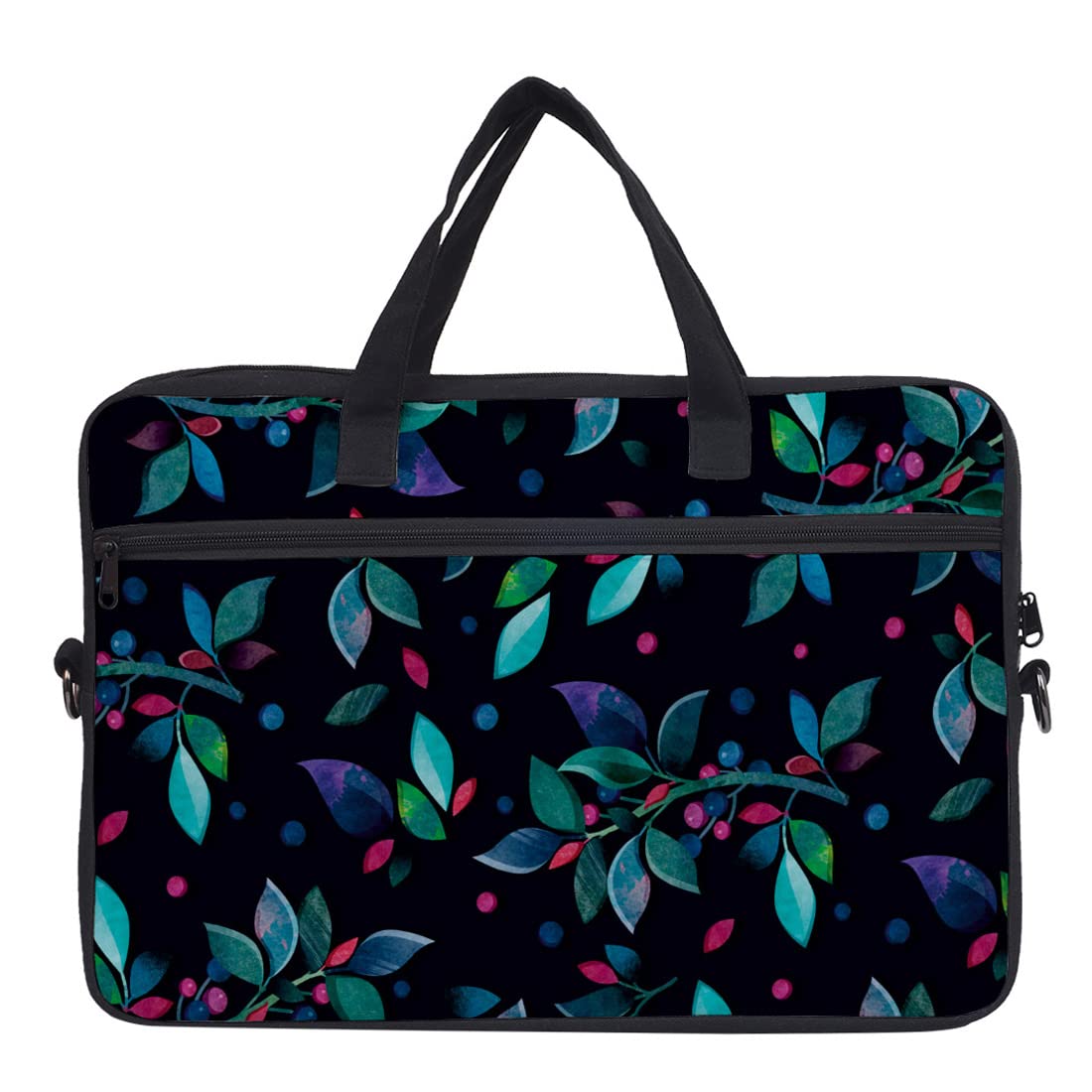 Crazyify Leaf Printed Laptop Bag with Zip for Men & Women | Canvas Laptop Bags/Briefcase with Screen Size Up to 15.6 Inch (B09Z2N9H96) Amazon Price History, Amazon Price Tracker