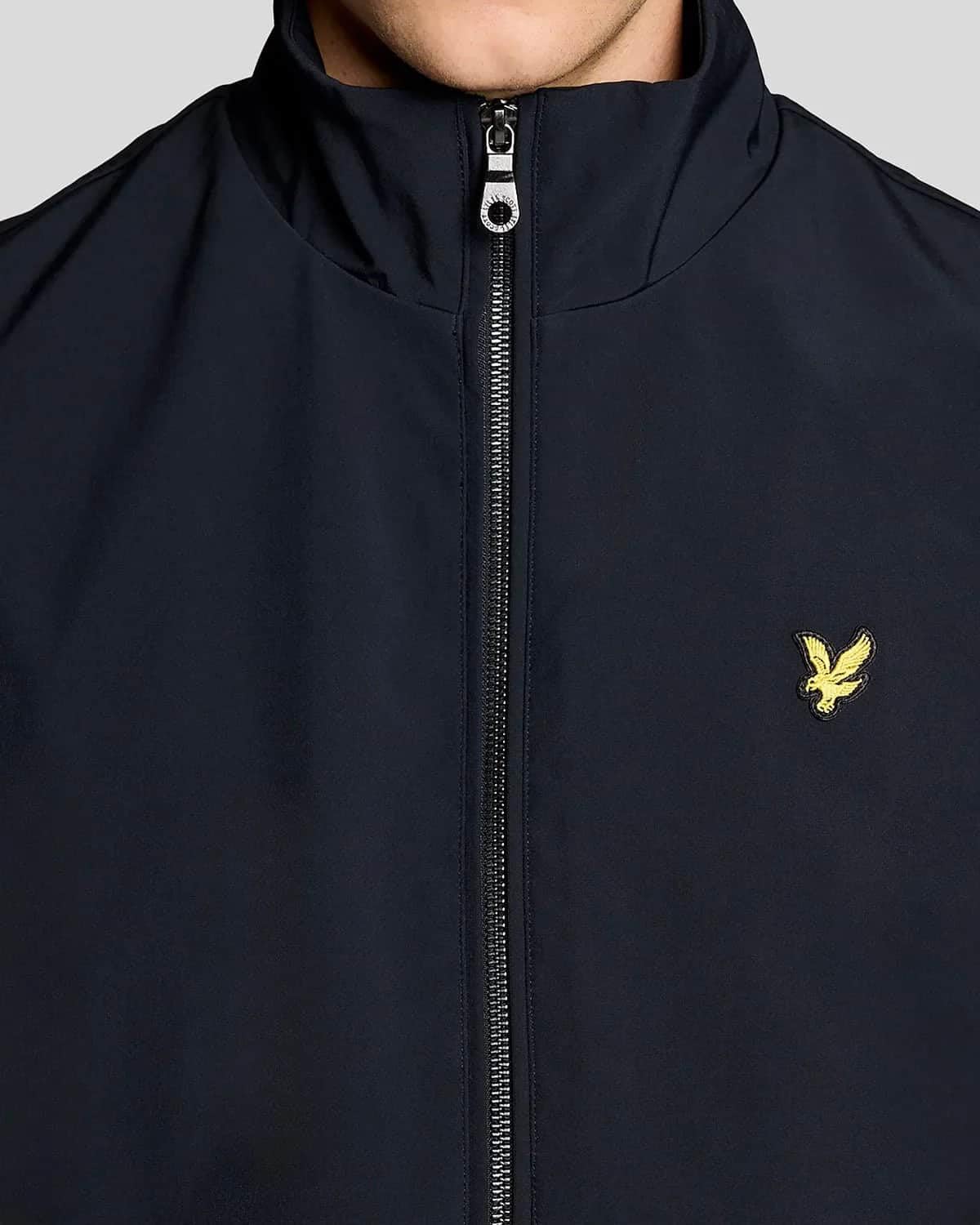 Lyle & Scott Gilet con collo a imbuto in softshell con retro in rete