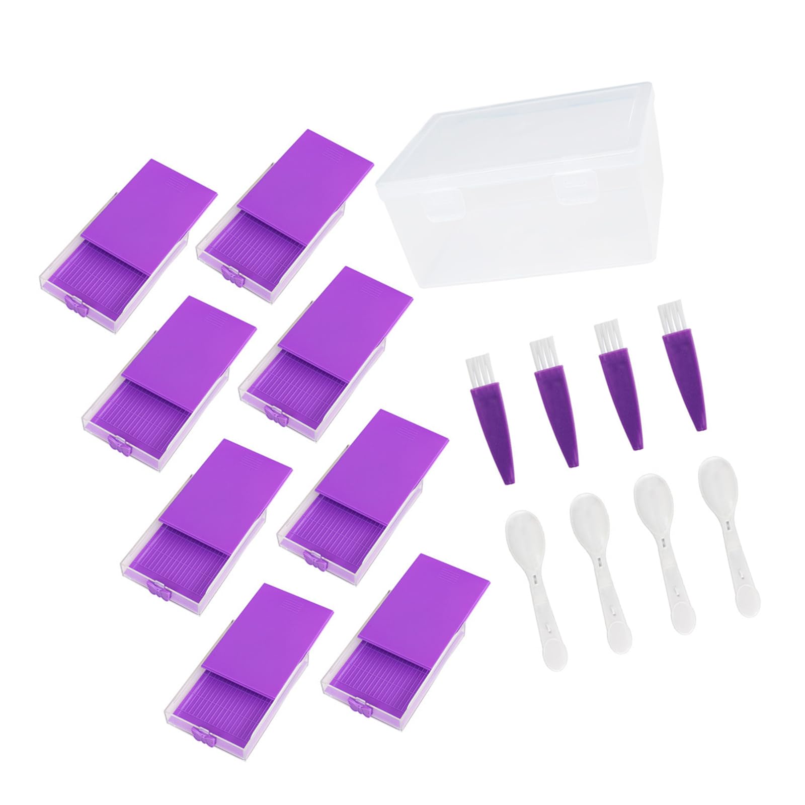 Xjdzineq Efficient Multiple Compartment Beads Painting Sifting Tray and Storage Organizers Box for Craft Projects Craft Organizers