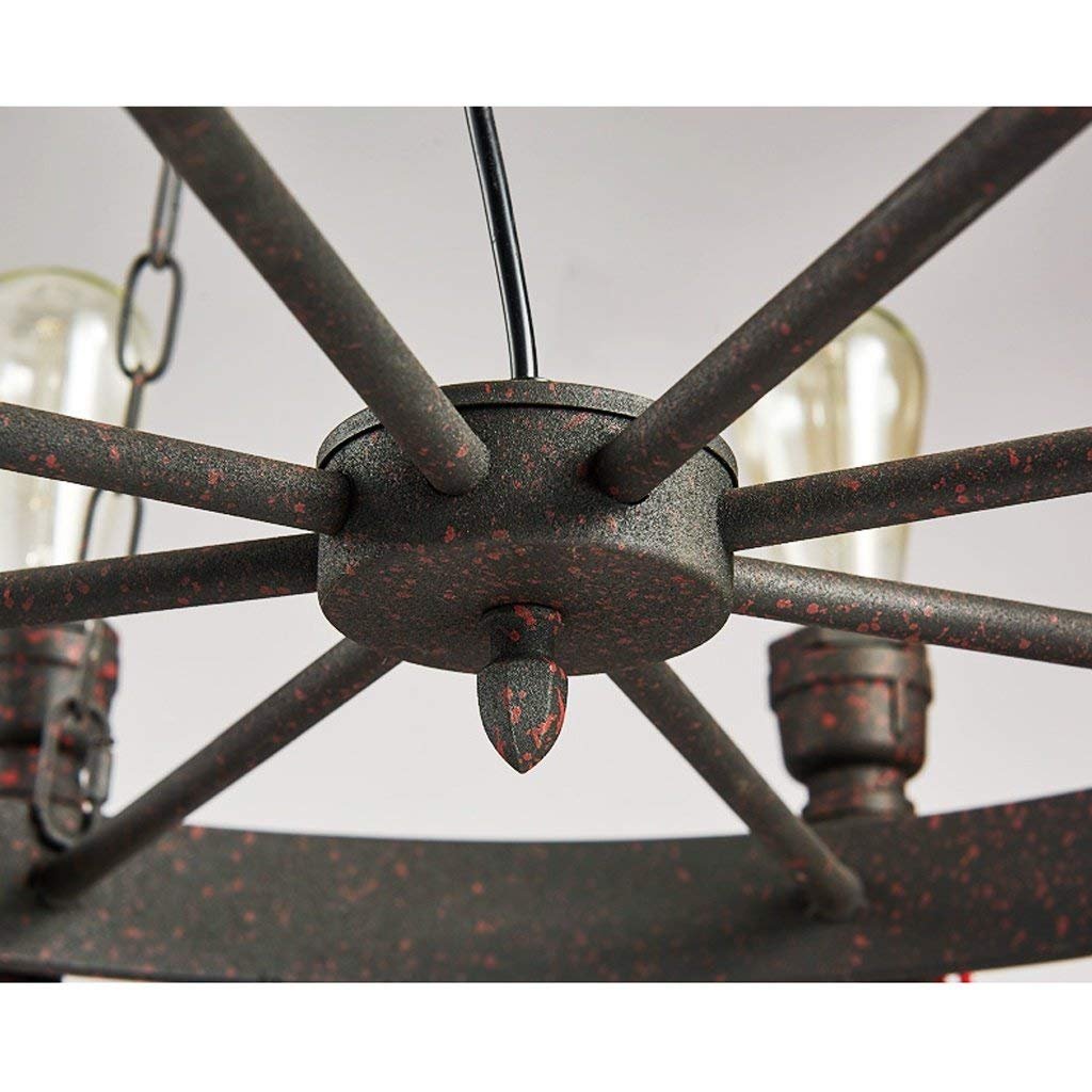 GZ Araña Retro Viento Industrial Restaurante Bar Bar Studio Personalidad Creativa Hierro Pipa de Agua Bar Araña de Luces