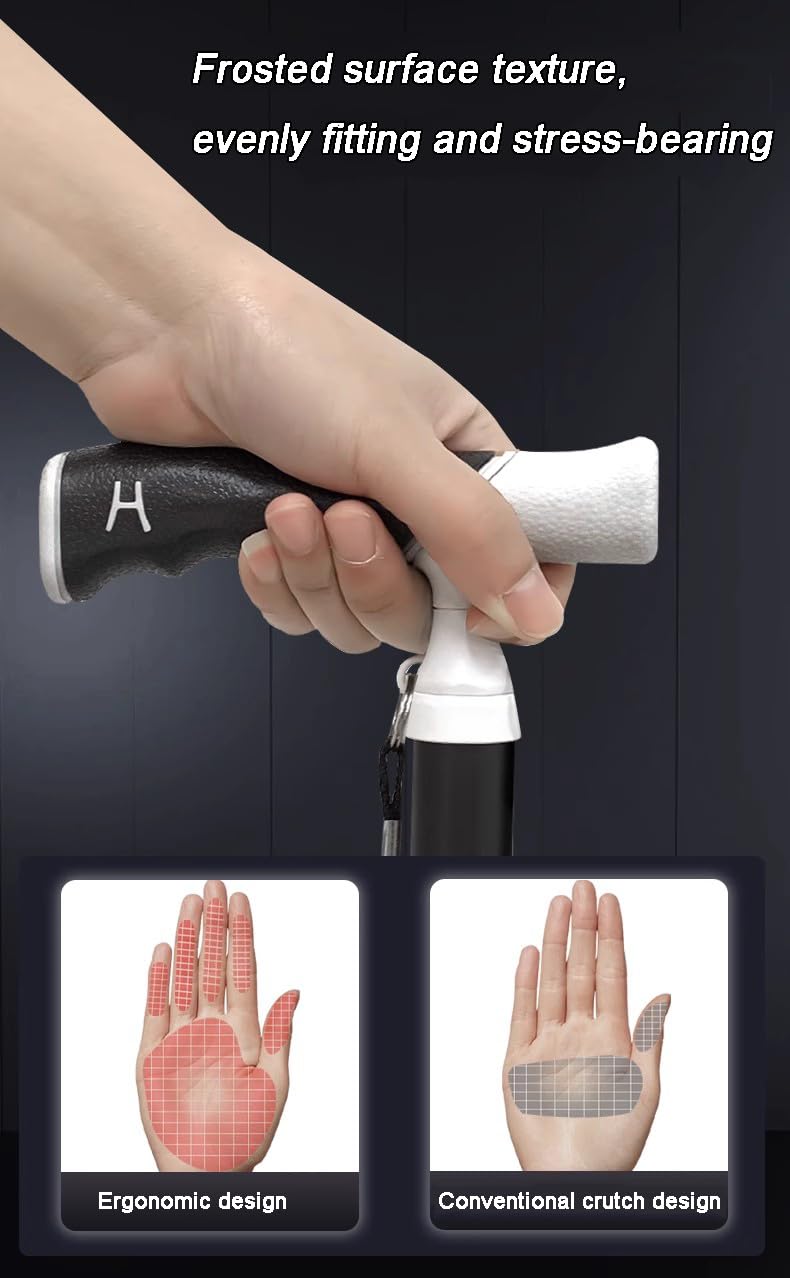 Bastoncini da trekking Bastone da passeggio in titanio-telescopico a 4 sezioni 3 altezze regolabili canna portatile ultra luce adatto per lo zaino in spalla(1PC)
