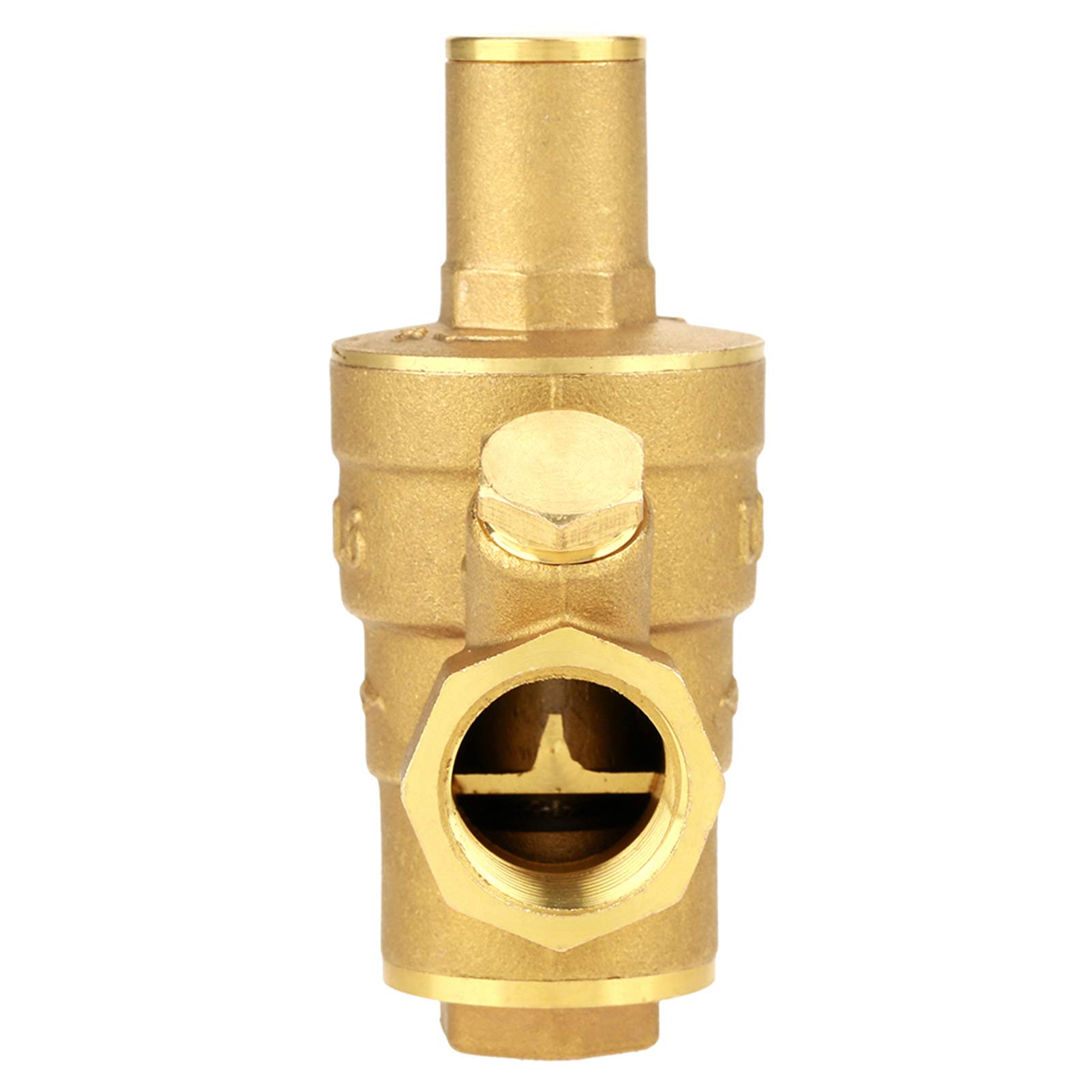Pressure Reducer DN15 Brass Adjustable Water Pressure Regulator Reducer With Gauge Meter