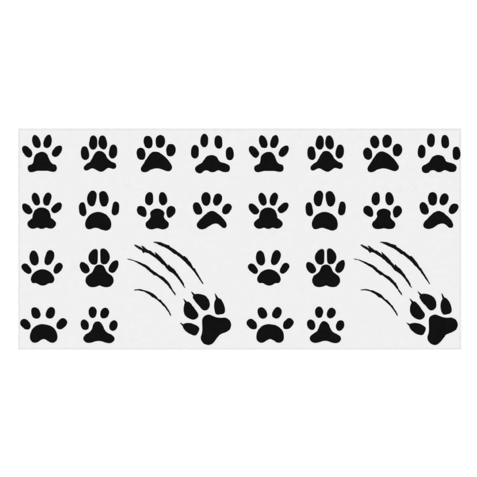 LWORZIIB Beach Towel, Animal Paw Prints Bath Towel, Pool Towel Great for Gym Swimming 80 X 160cm