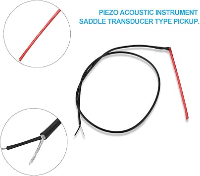 Guitar Pickup Transducer, Pickup Under-saddle Passive Piezo Transducer for Acoustic Guitar Pickup Accessories