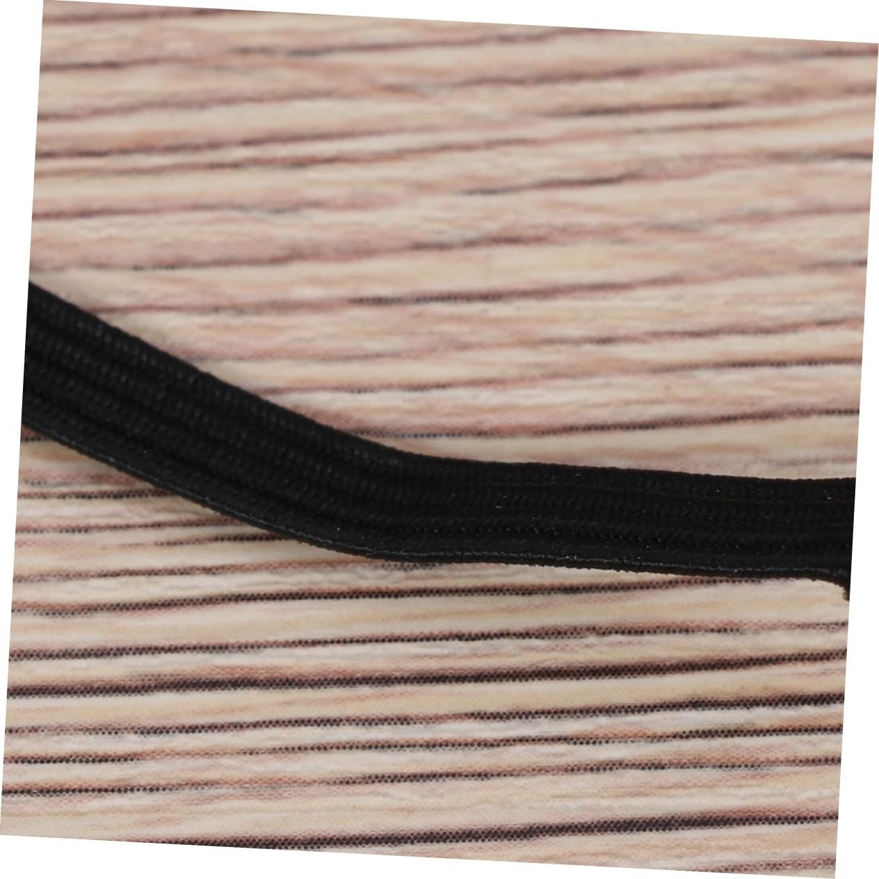 1 Roll Elastic Ribbon Band Flat Elastic Belt for Sewing Crafting and Clothing Accessories Black for Trousers and DIY Projects