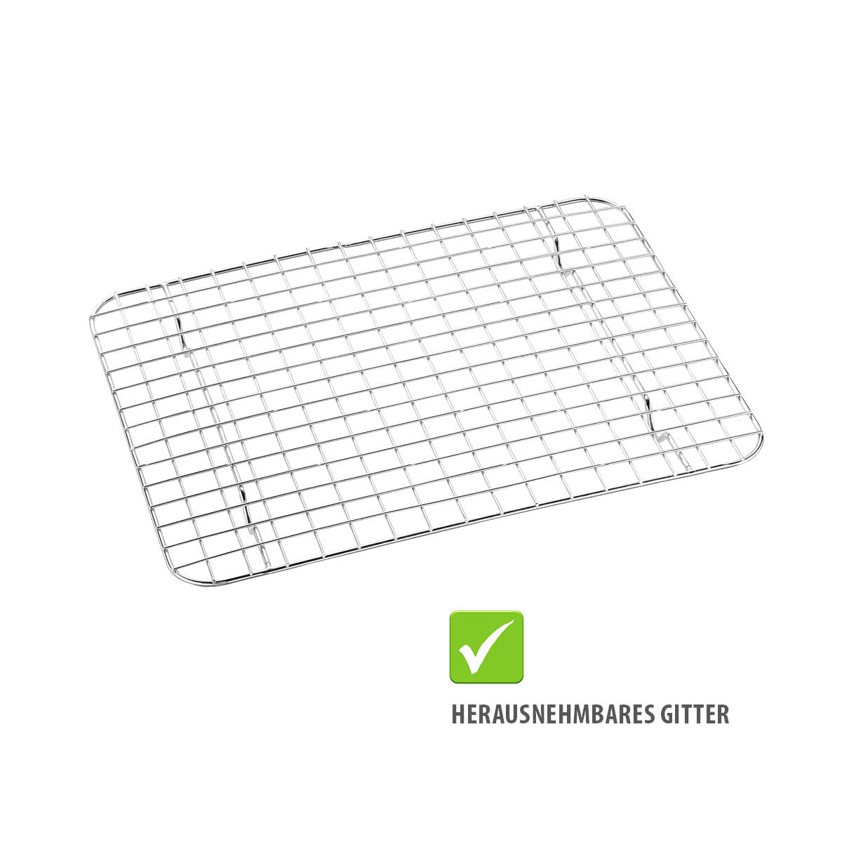 GEFU VARIADO Backblech 31,5 cm mit Edelstahl-Abkühlgitter für den Ofen