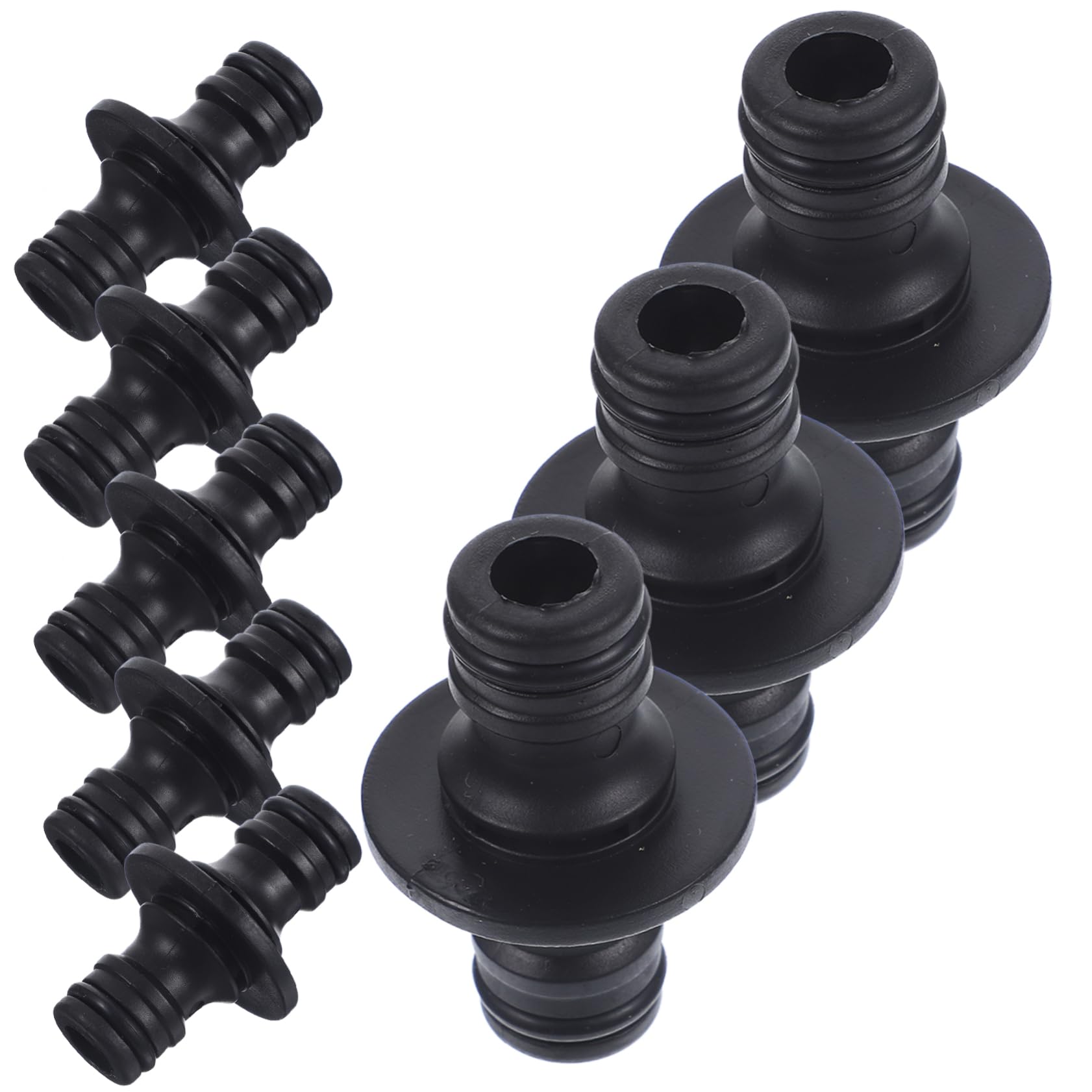 HEMOTON 3 Set Connettori Affidabili Per All'aperto Connettore Irrigazione Tubo Collegare Strumenti Da Giardino Raccordi Per Tubi Plastica Black 25 Pezzi*3