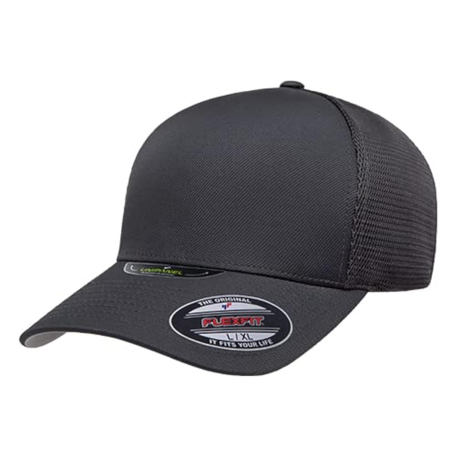 Flexfit Melange Unipanel Trucker Cap, Charcoal, L-XL