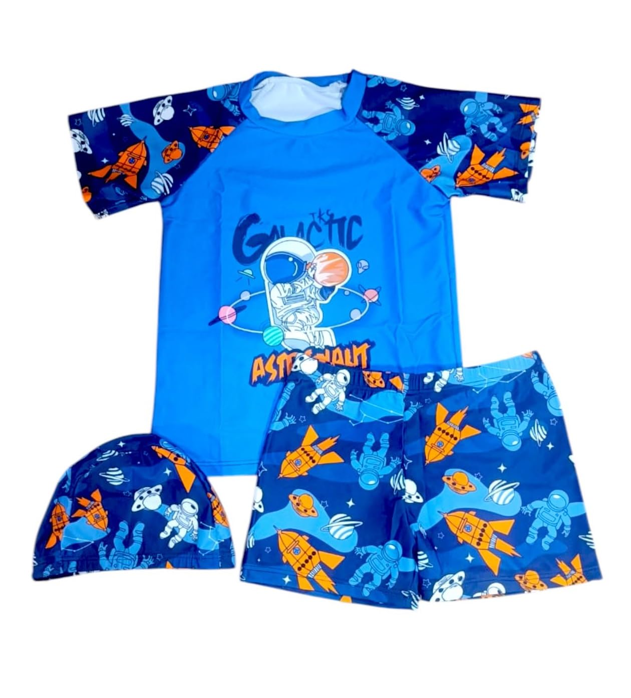 THE MORNING PLAY Morex Boys Girls Swimming Costume for Boys Girls Set with T-Shirt, Shorts and Cap Three-Piece Swimsuit Se... - Review, Price and Buying Guide