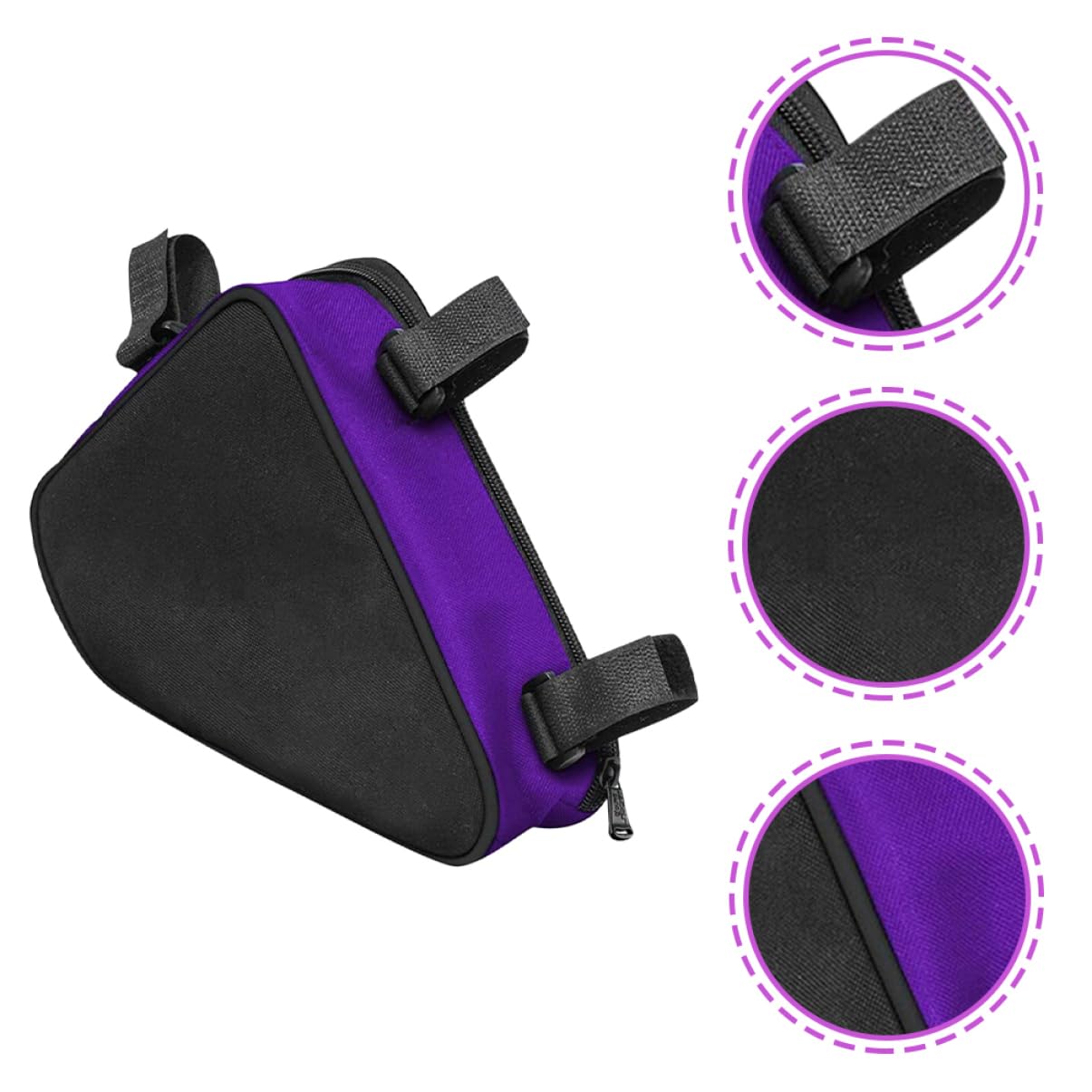Abaodam 3 Piezas Bolsa De Ciclismo Impermeable Bolso Delantero Bolsa De Bicicleta De Tubo Superior Frente s De Bicicleta para Bicicletas Telefónica De Ciclismo Poliéster