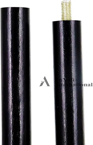 Miniatura 4 de AnNafi Caña unisex negro metal cromo acabado mango madera eje