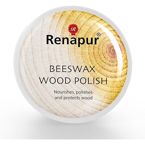 Renapur Beeswax Wood Polish 6.7 fl oz - Nourishes, Polishes and Protects Wood - Wood Furniture Polish to Protect & Enhance All Wooden Surfaces