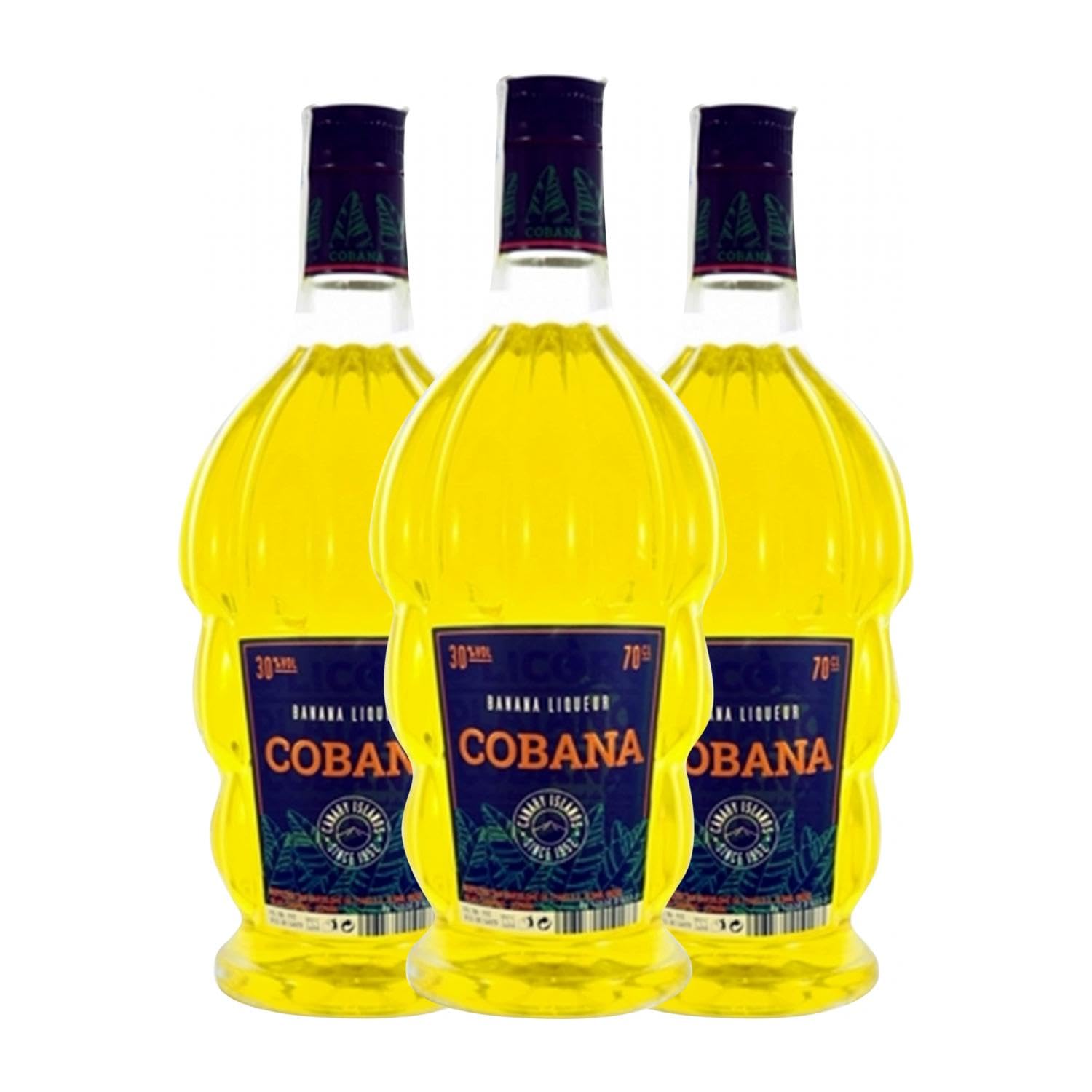 Schnapp Cobana Licor de Banana 70 cl (Caja de 3 Botellas de 70 cl)