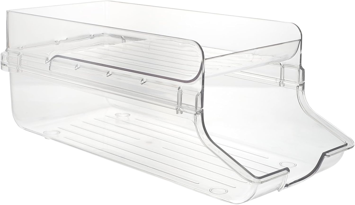 SHOWERORO Double Fridge Can Organizer Soda Bottle Beverage Can Holder Rack for Refrigerator